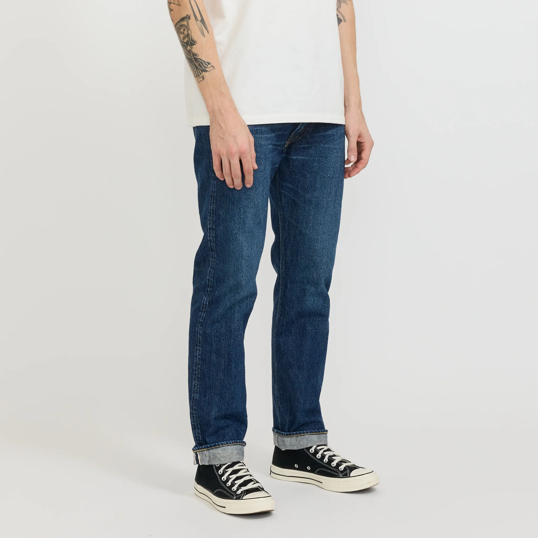 107 Ivy Fit Selvedge Denim 2 Year Wash - Image 4