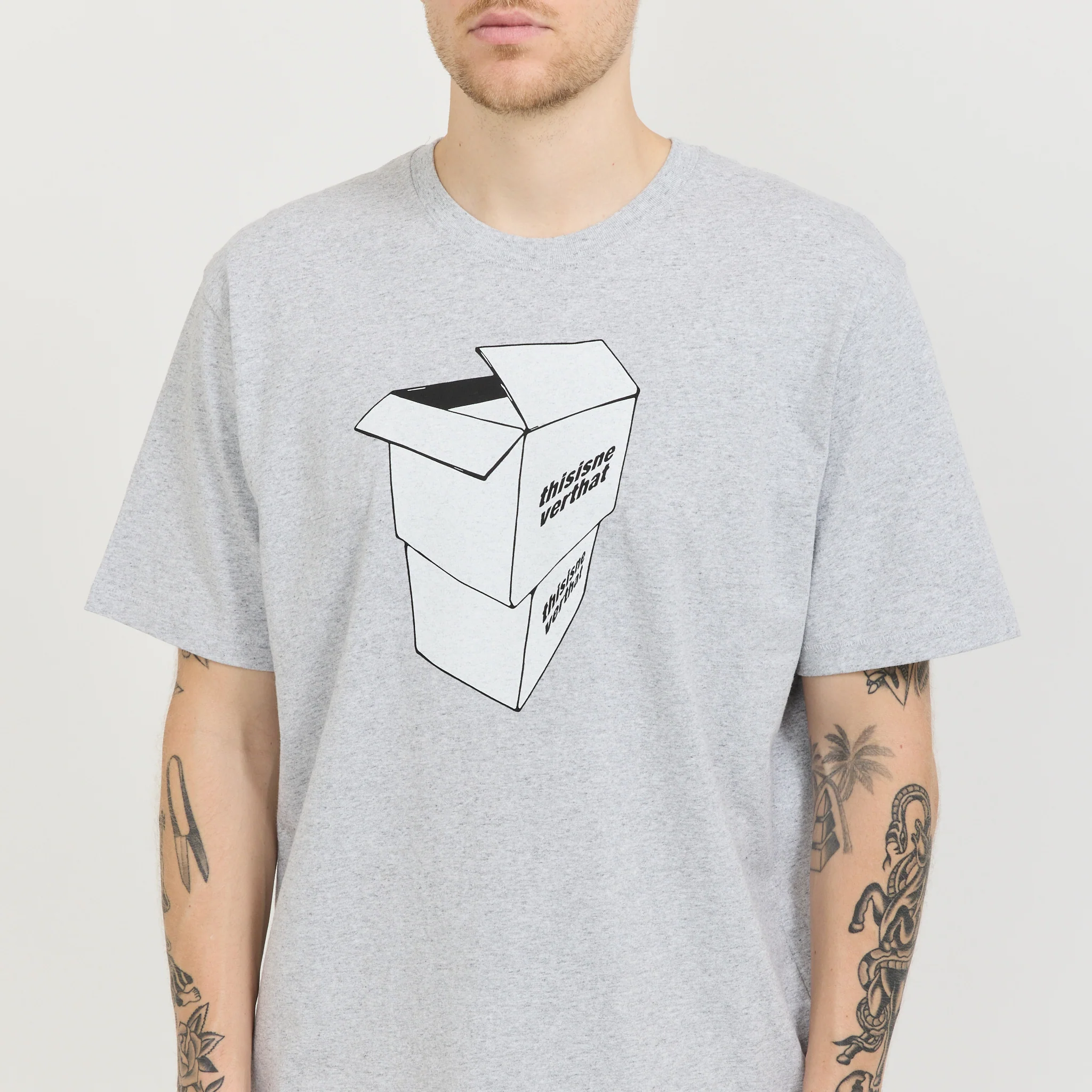 2 Parcels Tee Heather Grey - Image 5