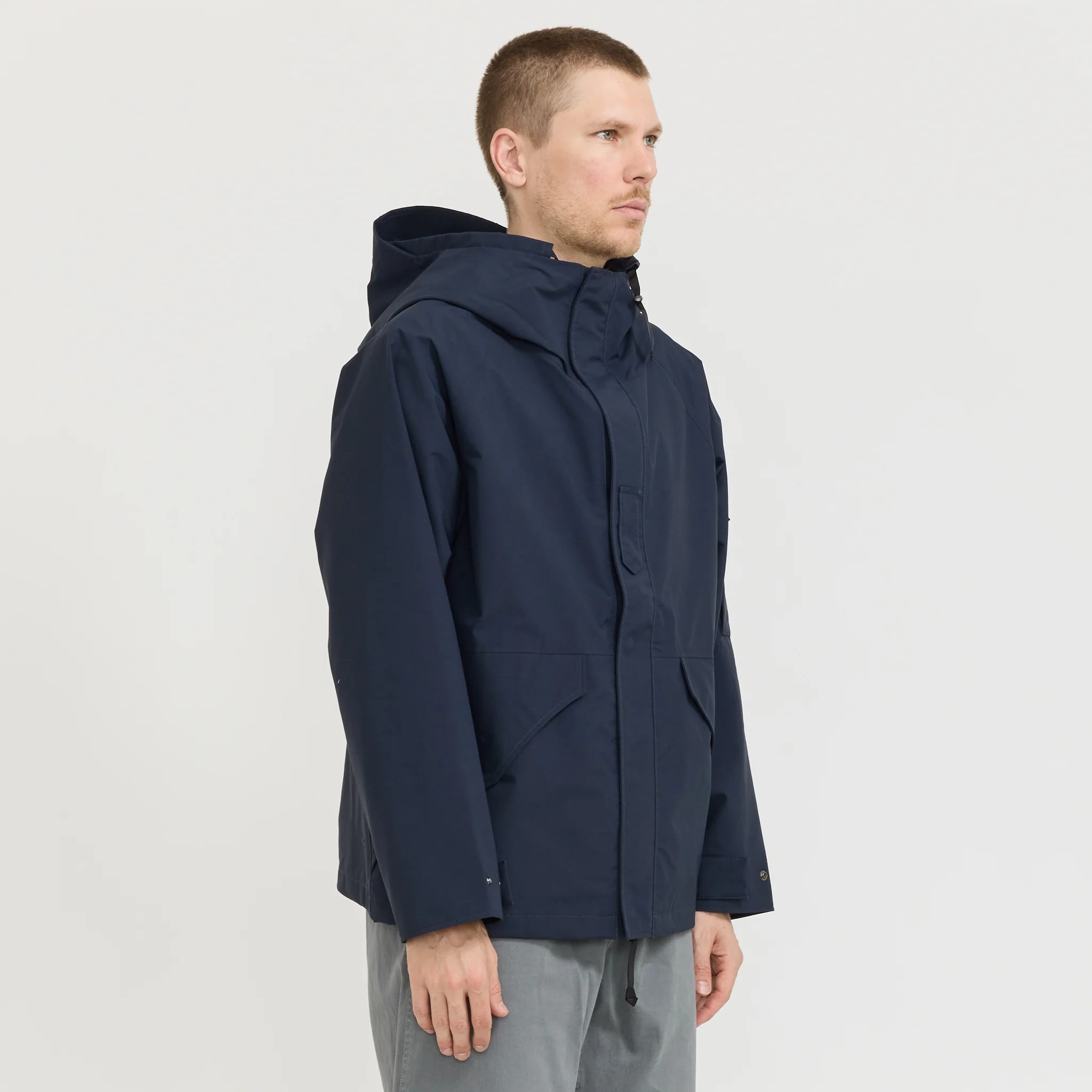 2L Nylon Gore-Tex Cruiser Jacket Navy - Image 3