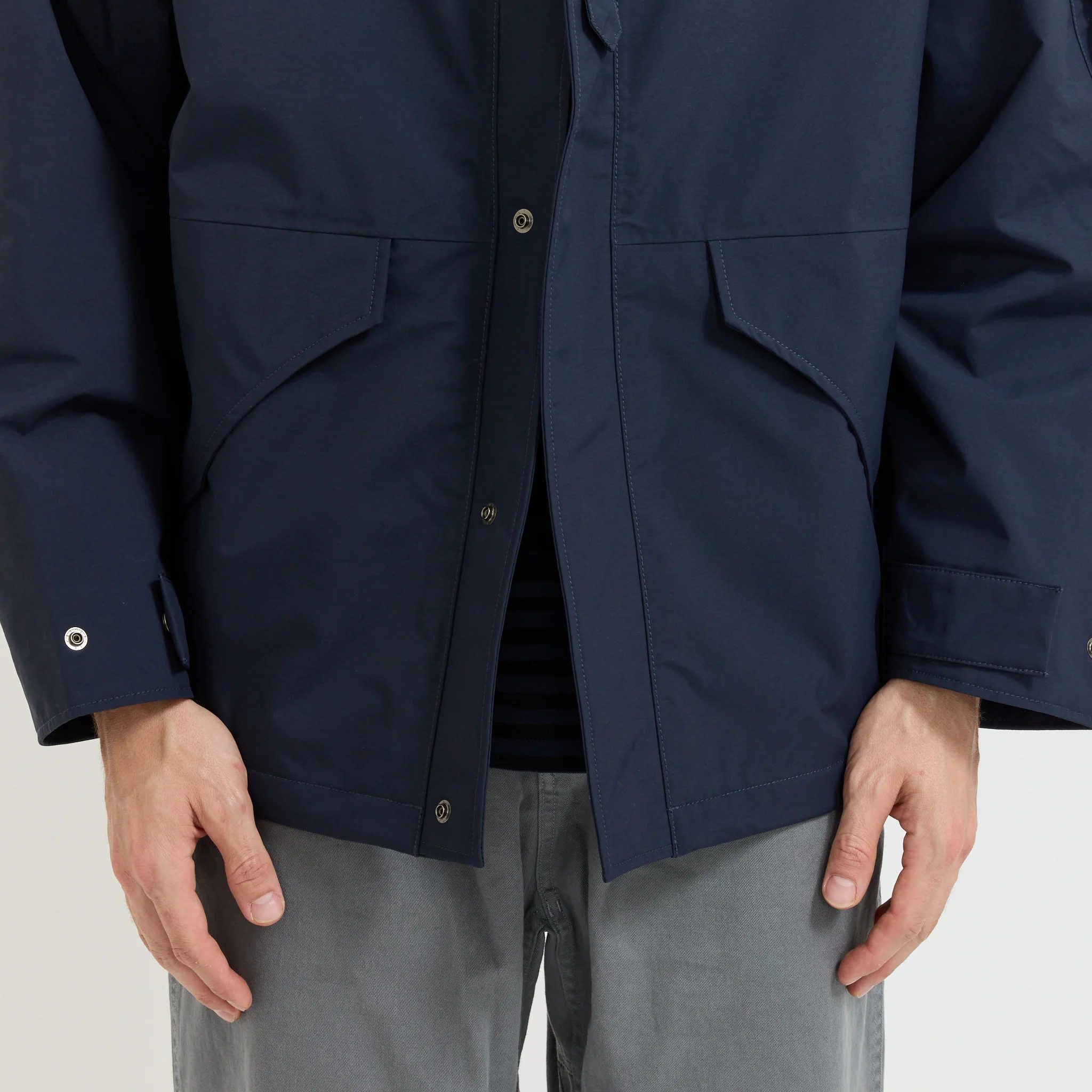2L Nylon Gore-Tex Cruiser Jacket Navy - Image 7