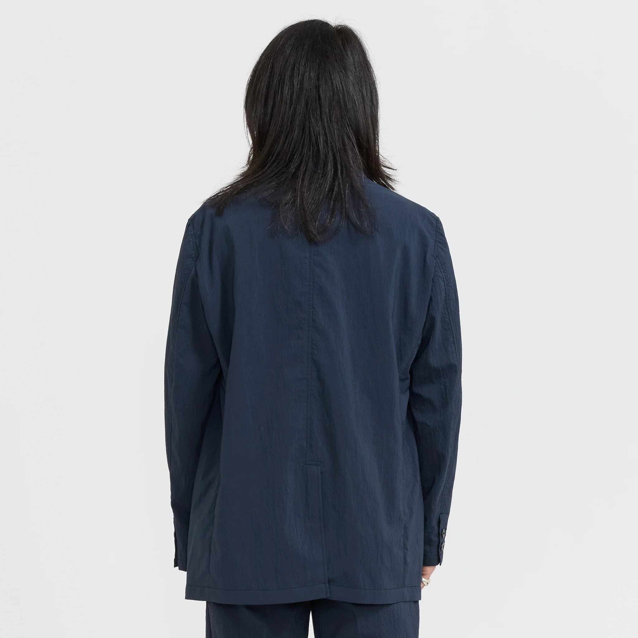 3B Anywhere Jacket Seersucker Navy - Image 4