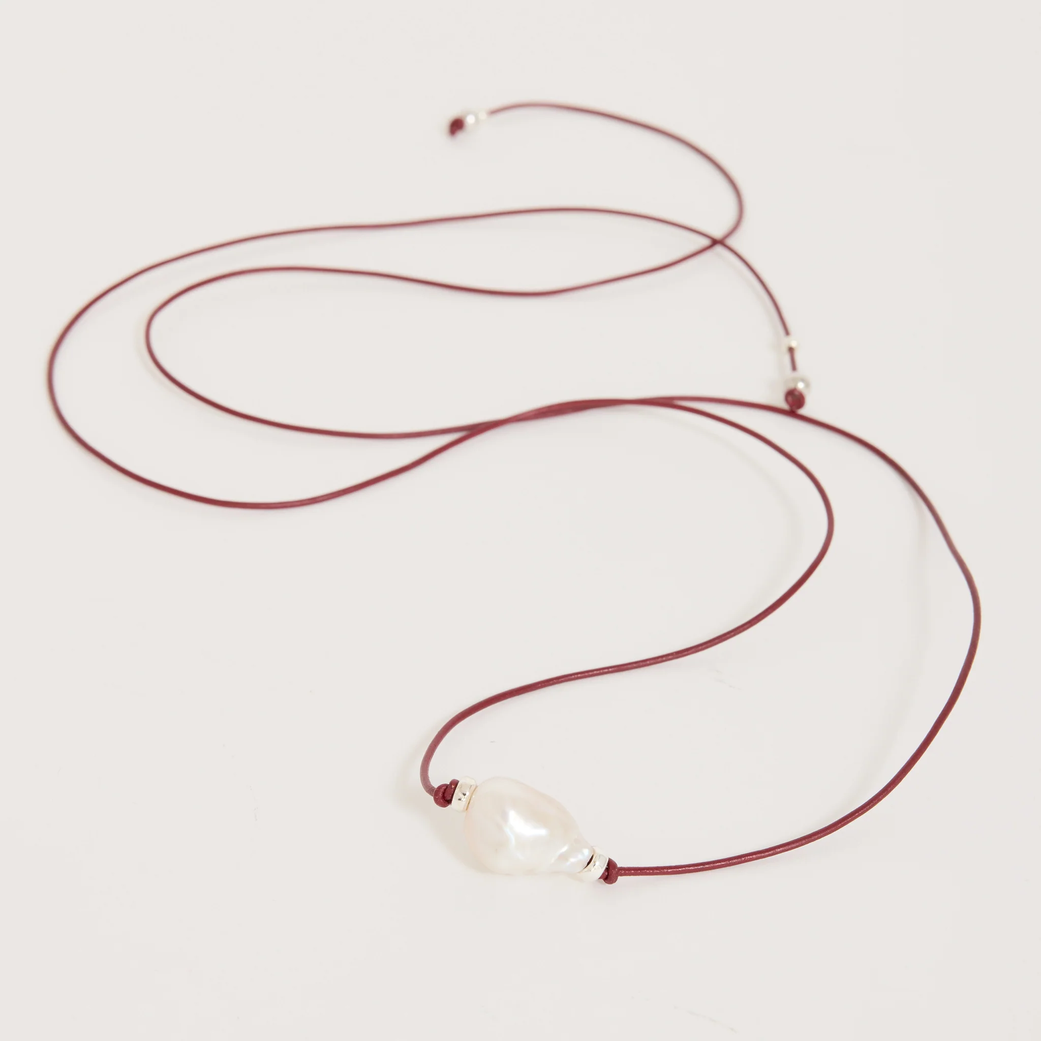 90's Baroque Choker Burgundy