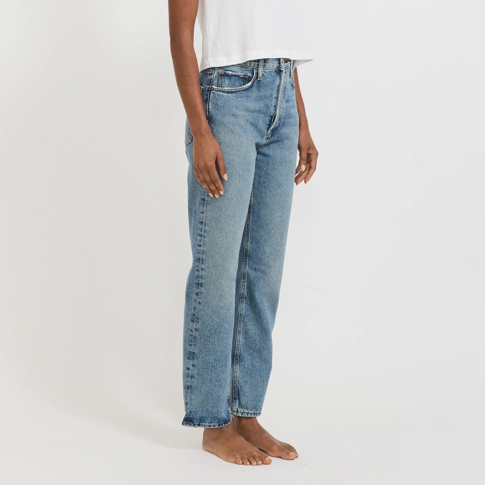 90's Pinch Waist High Straight Navigate - Image 3