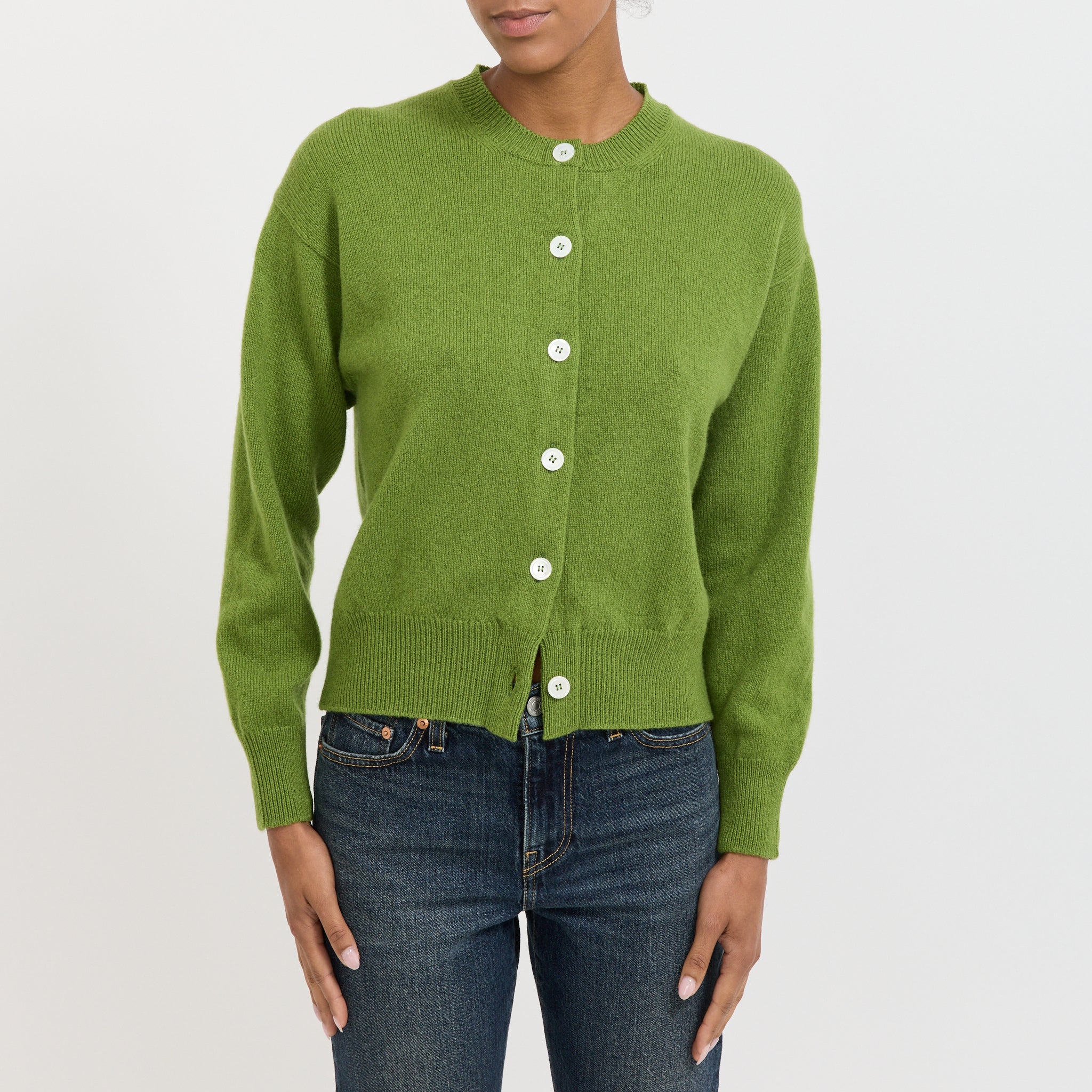 Ada Crewneck Cardigan Green - Image 6