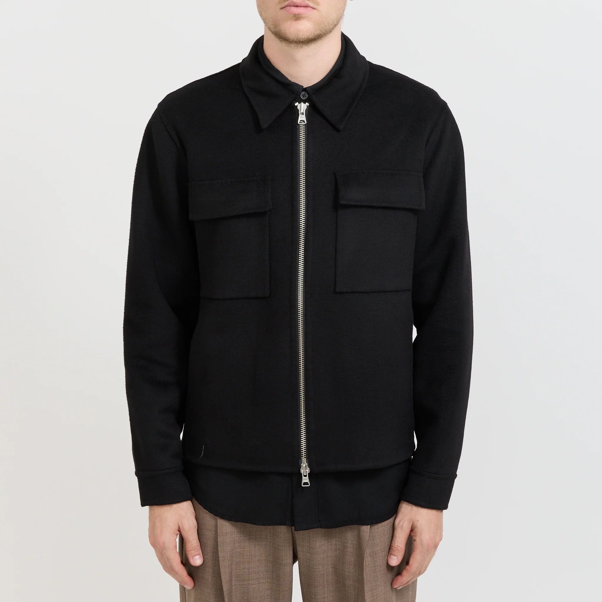 Alban Brushed Jacket Black - Image 6