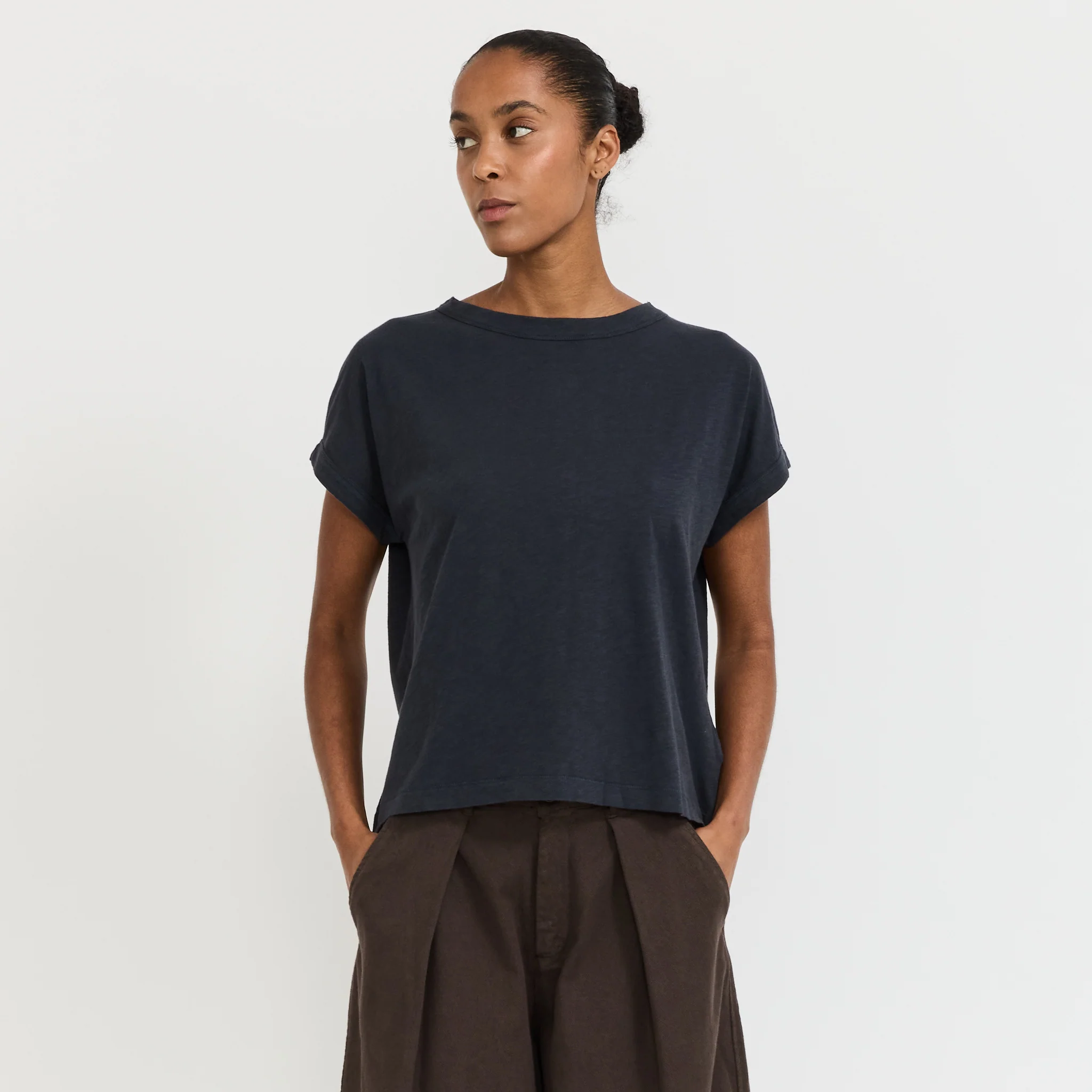 Alda Organic Cotton Easy Tee Coal