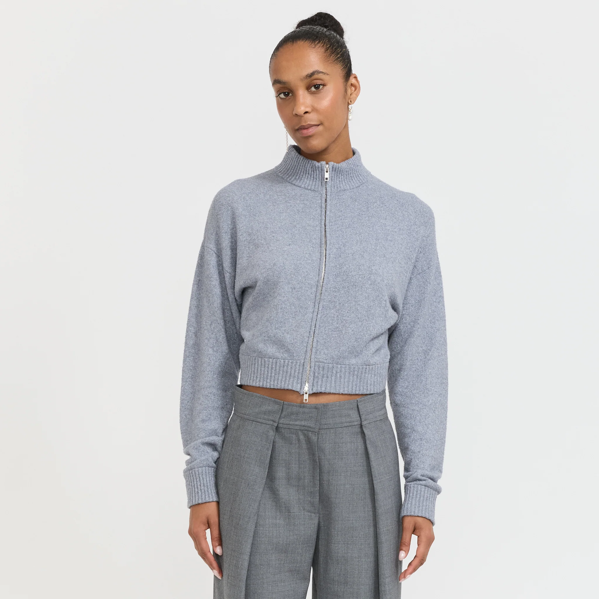 Alea Knit Cardigan Bluish Grey
