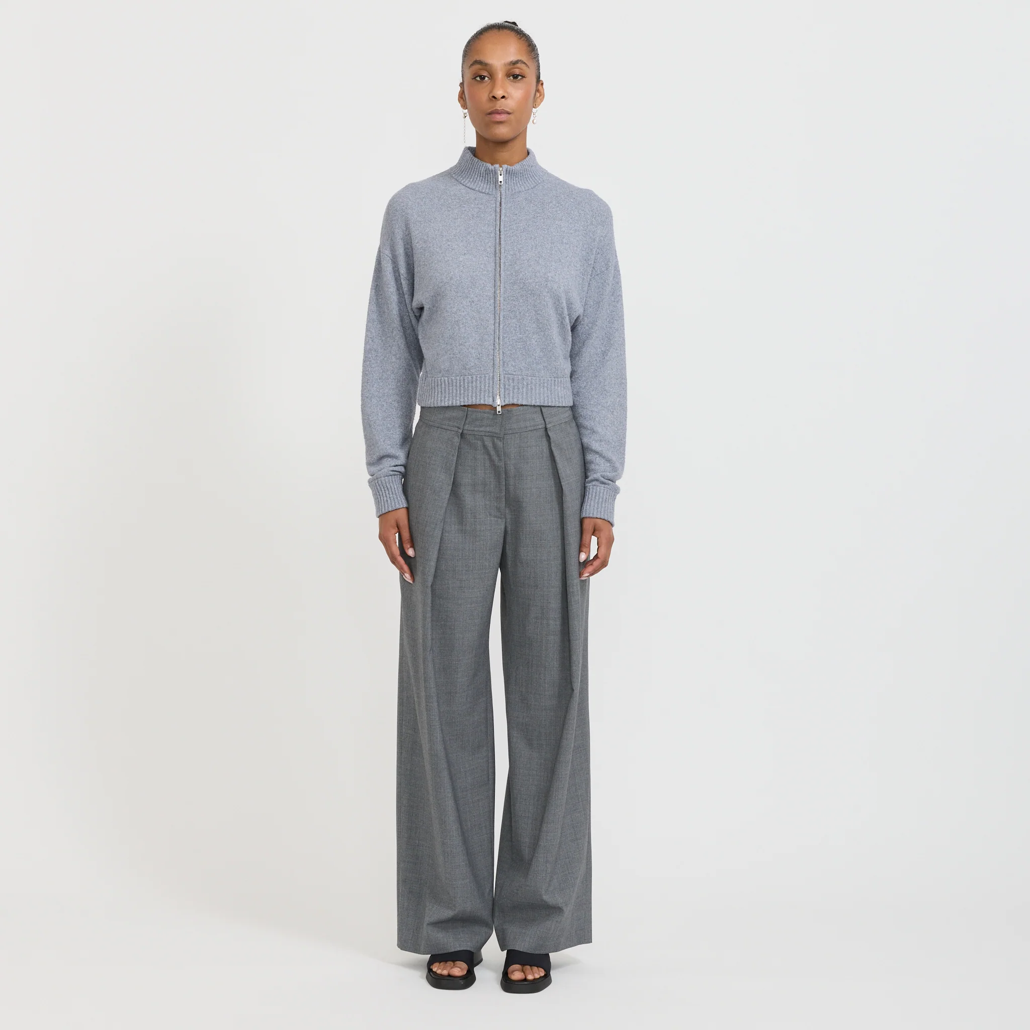 Alea Knit Cardigan Bluish Grey - Image 2