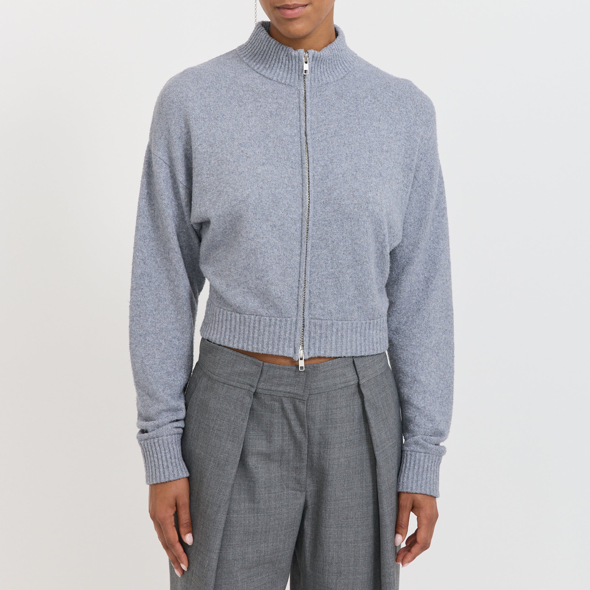 Alea Knit Cardigan Bluish Grey - Image 5