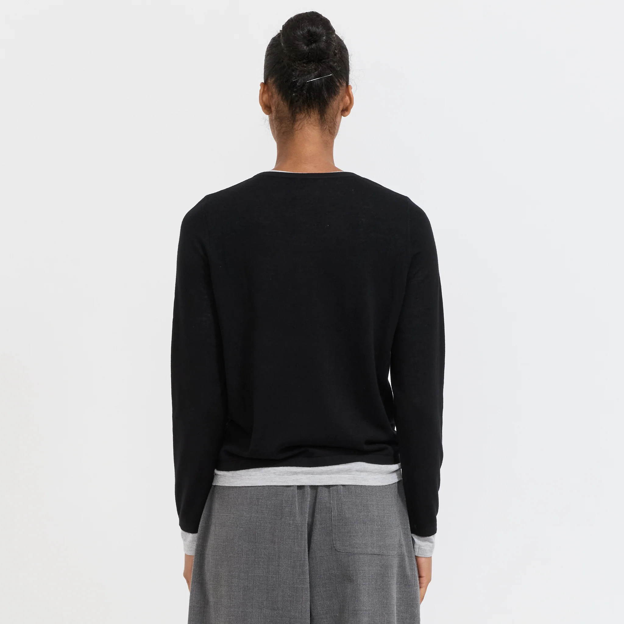 Amber Layered Sweater Black - Image 4
