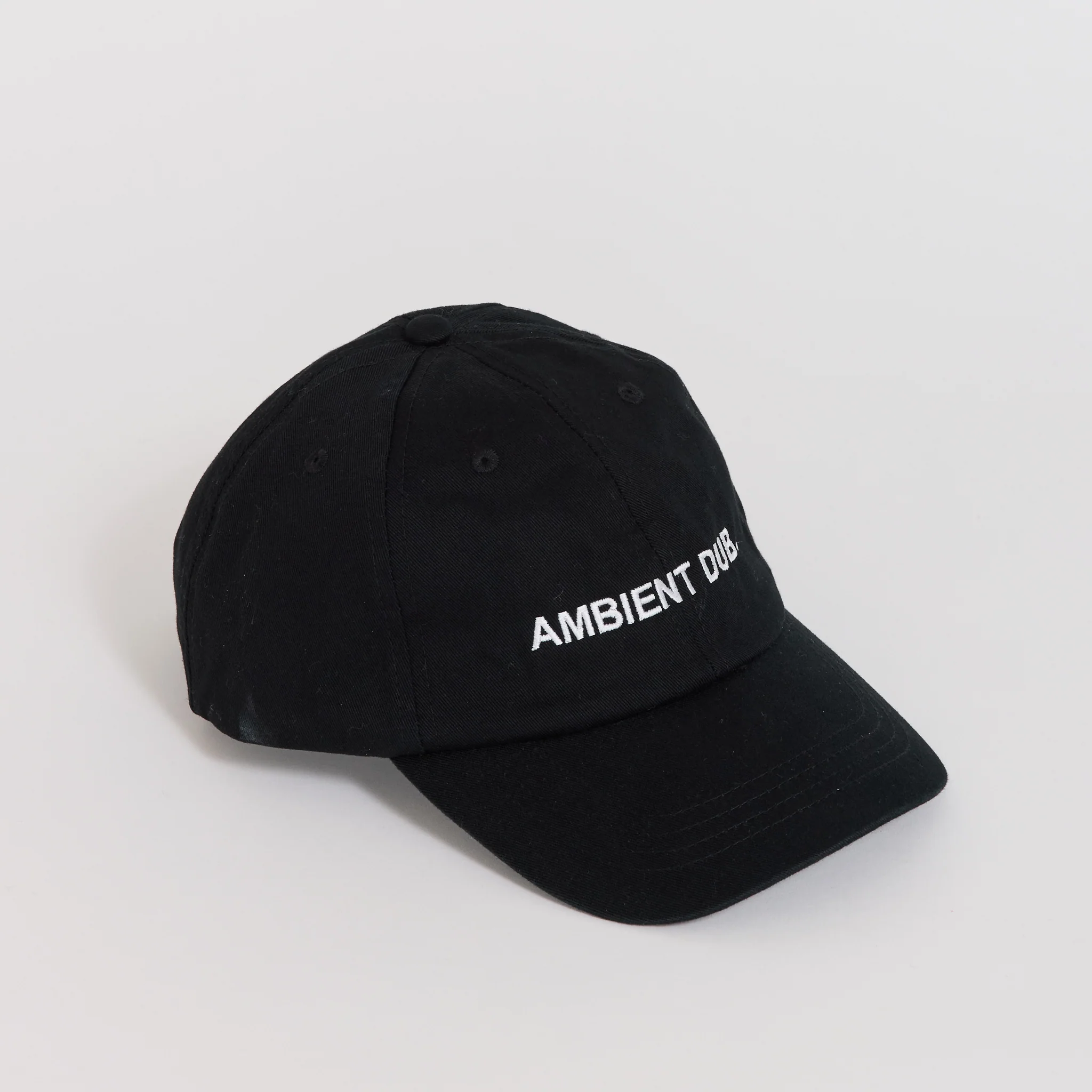 Ambient Dub Embroidered Cap Black/White