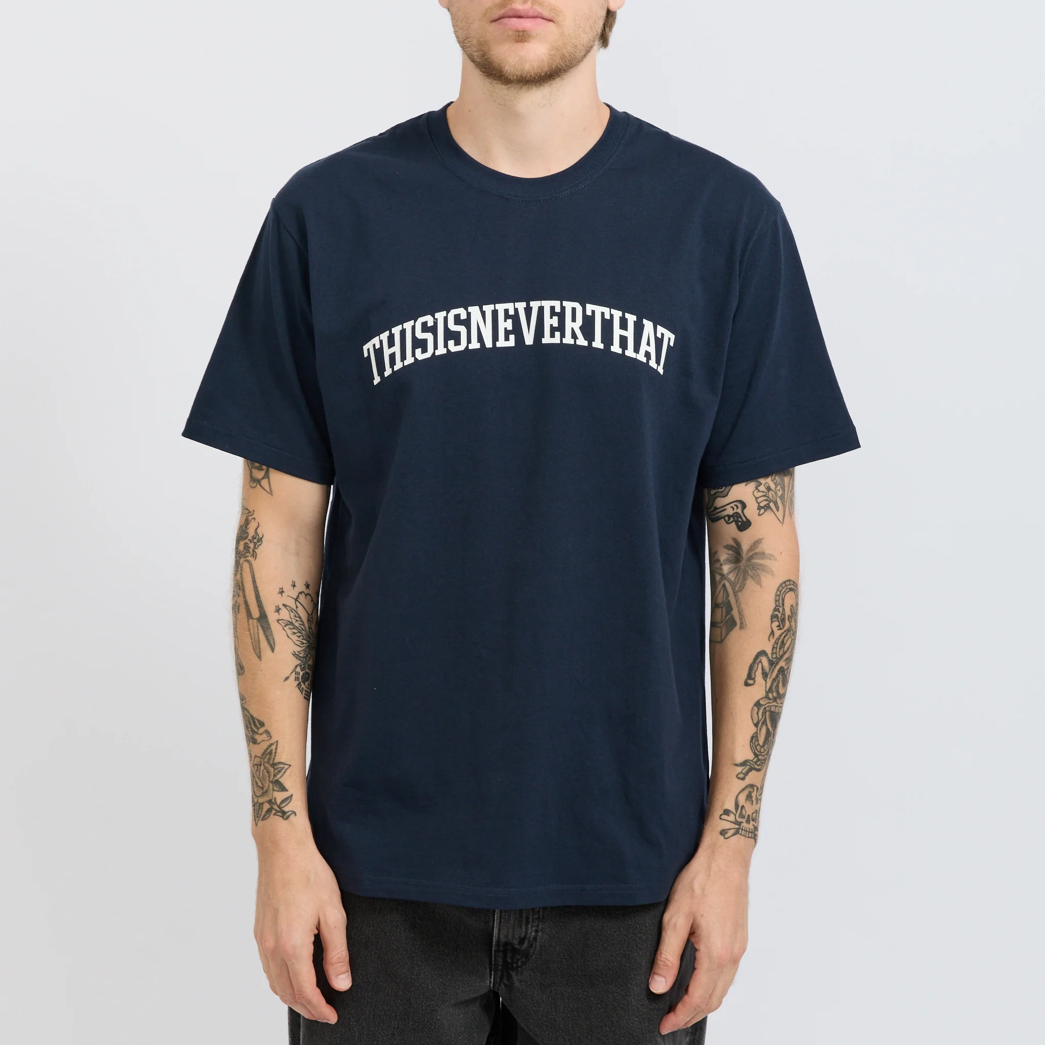 Arch-Logo Tee Navy - Image 5