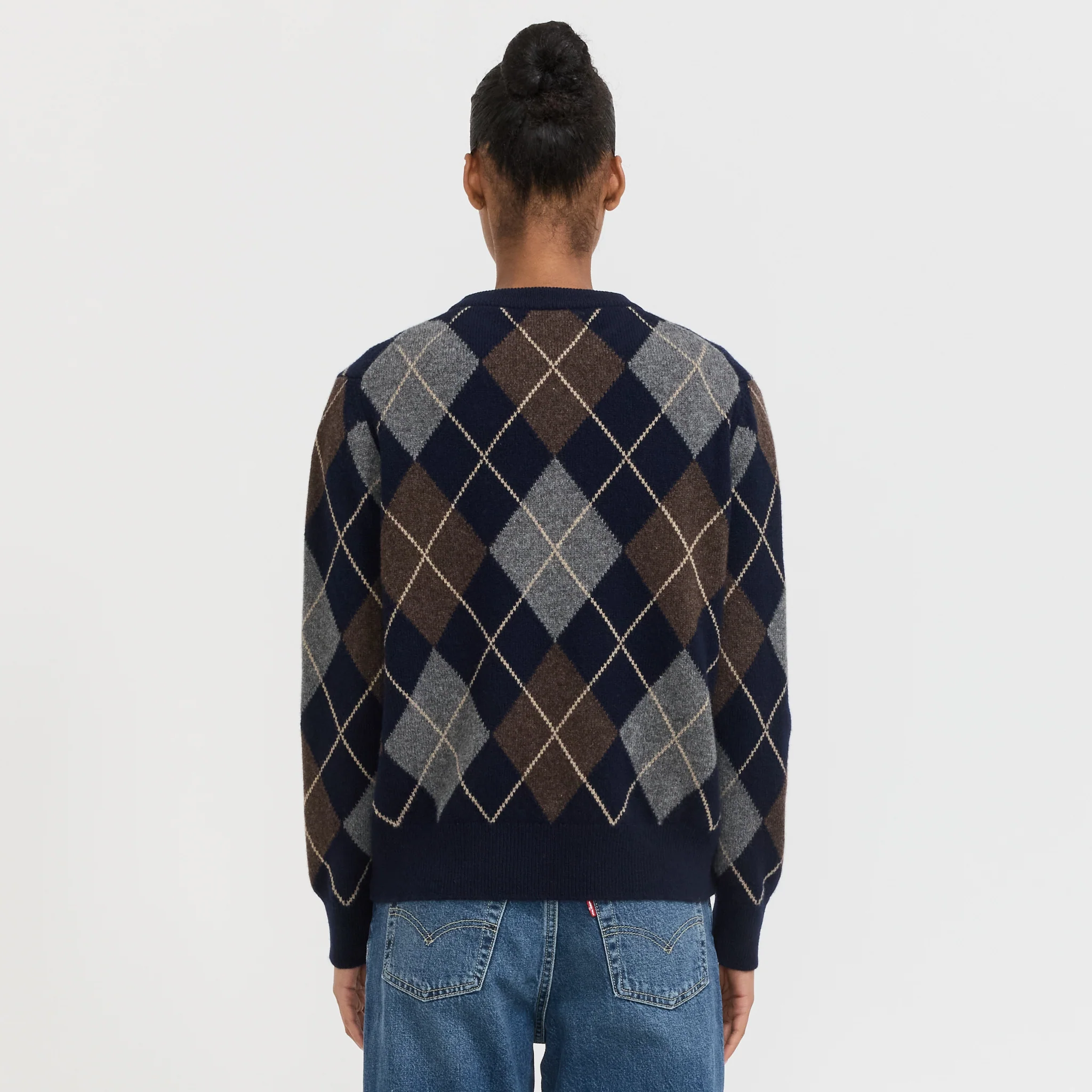 Argyle Slouch Crewneck Multi - Image 4
