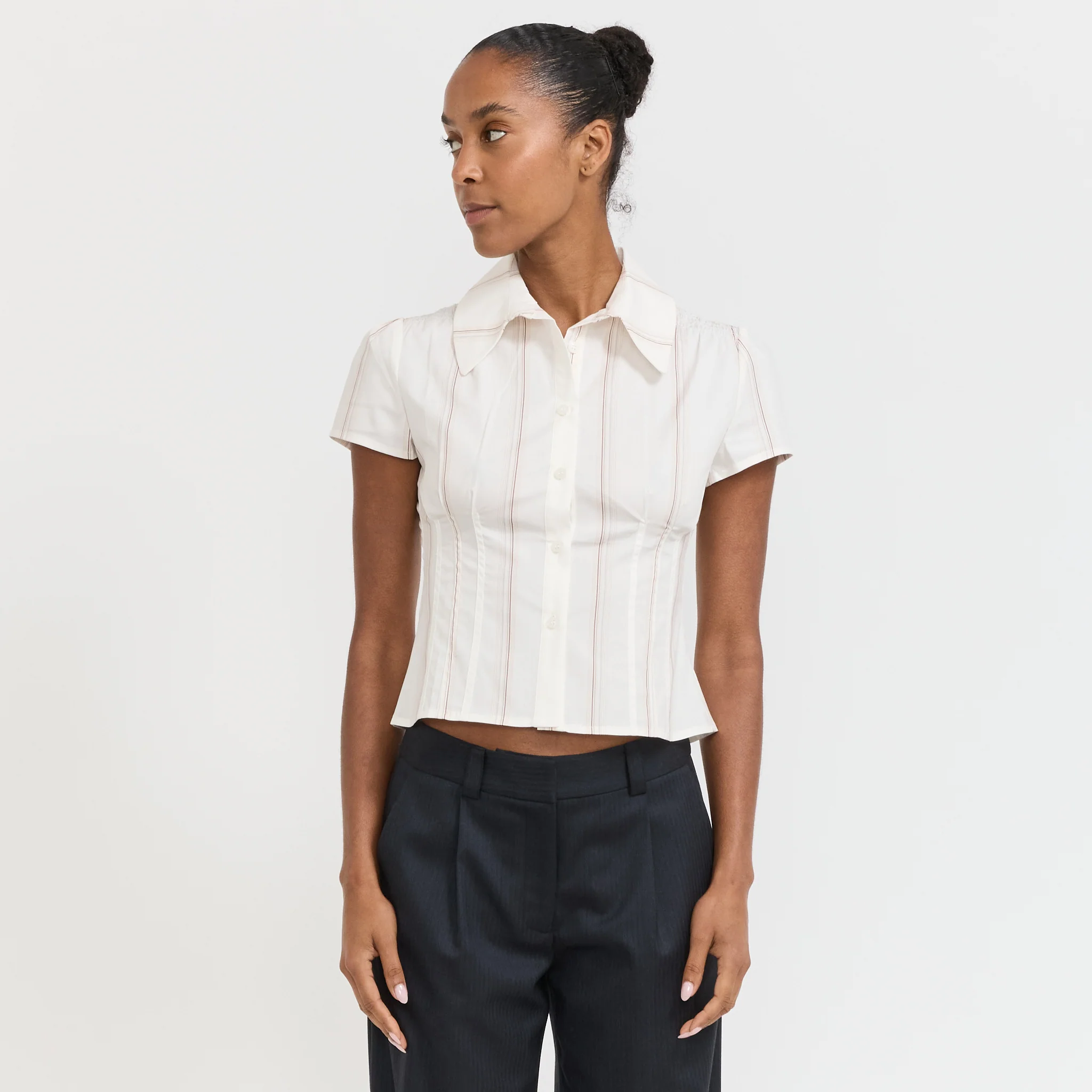 Arlie Short Sleeve Shirt White