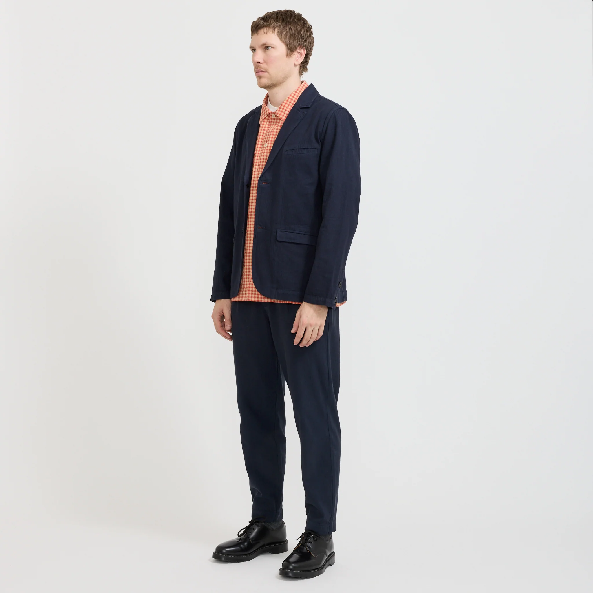 Assembly Blazer Navy Herringbone - Image 2