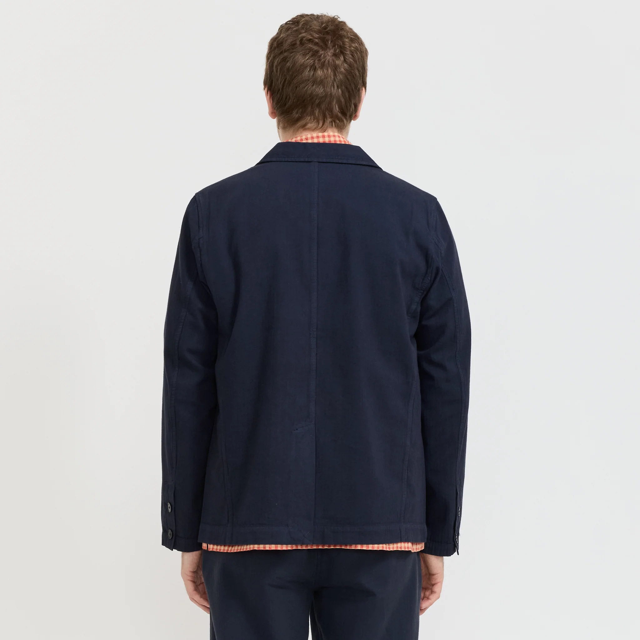 Assembly Blazer Navy Herringbone - Image 4