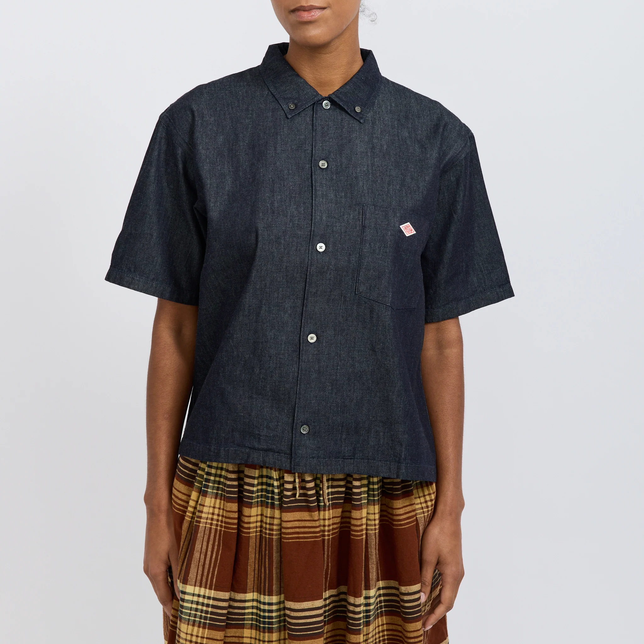 B.D. Button S/S Shirt Indigo - Image 5