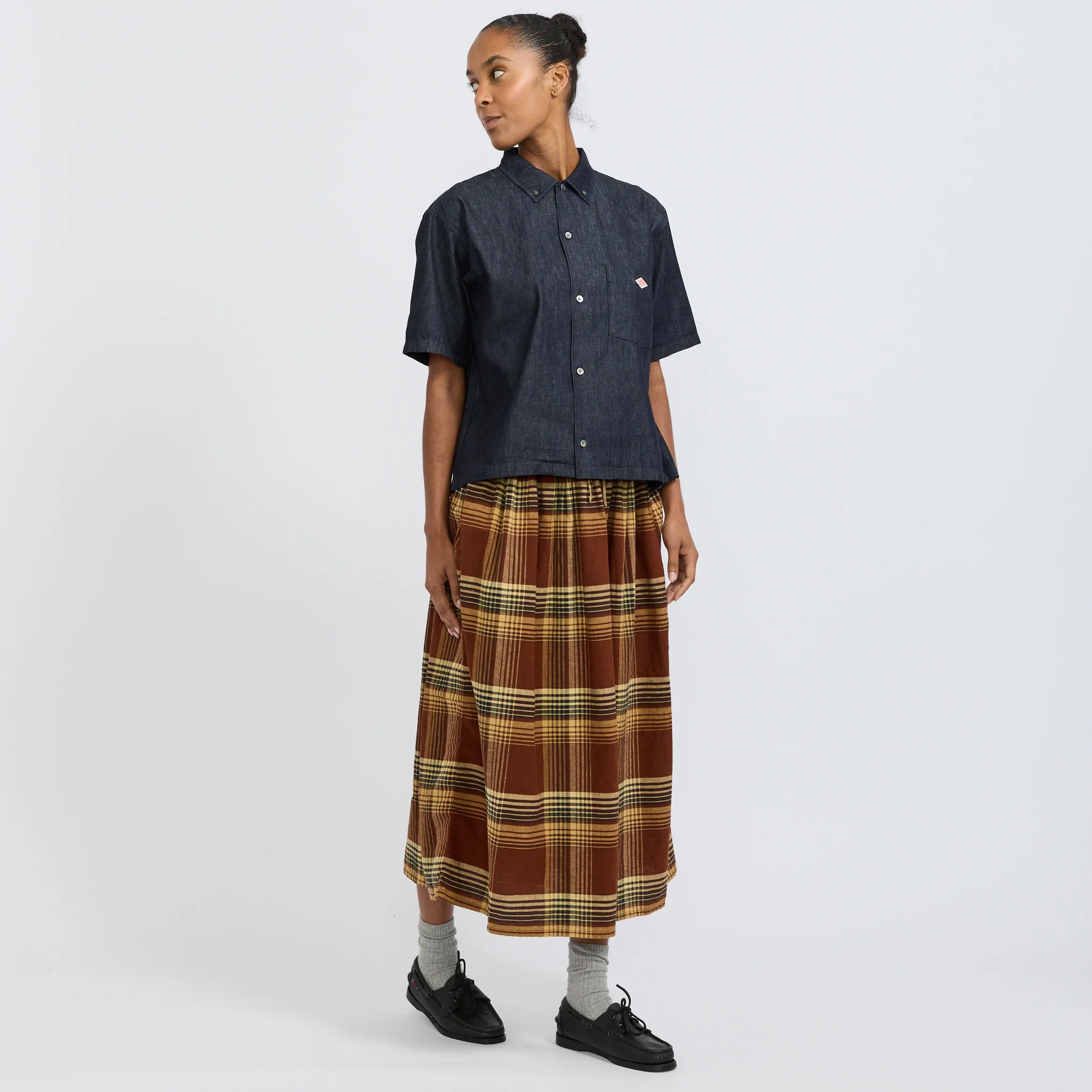 B.D. Button S/S Shirt Indigo - Image 6