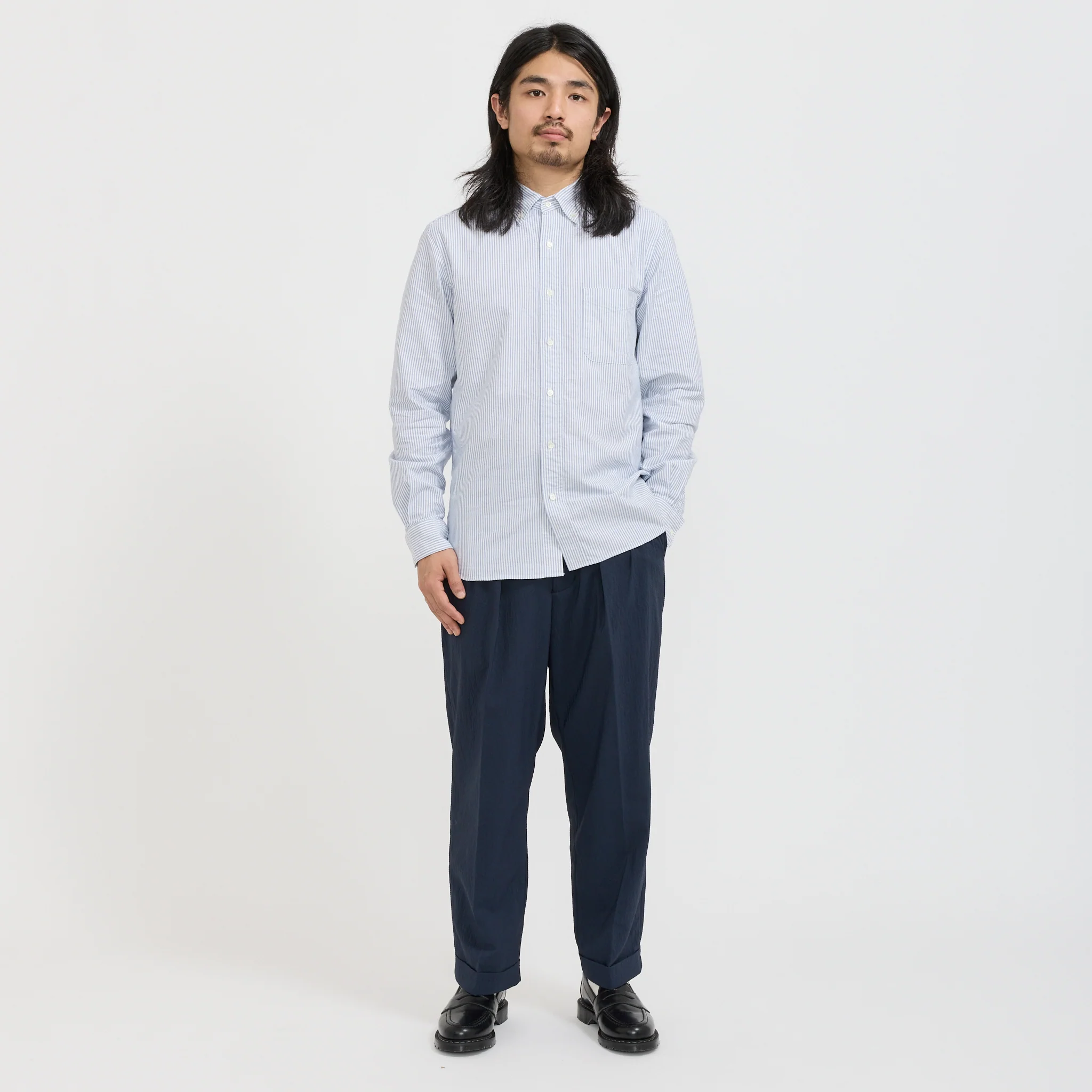 B.D. Oxford Candy Stripe Blue - Image 2