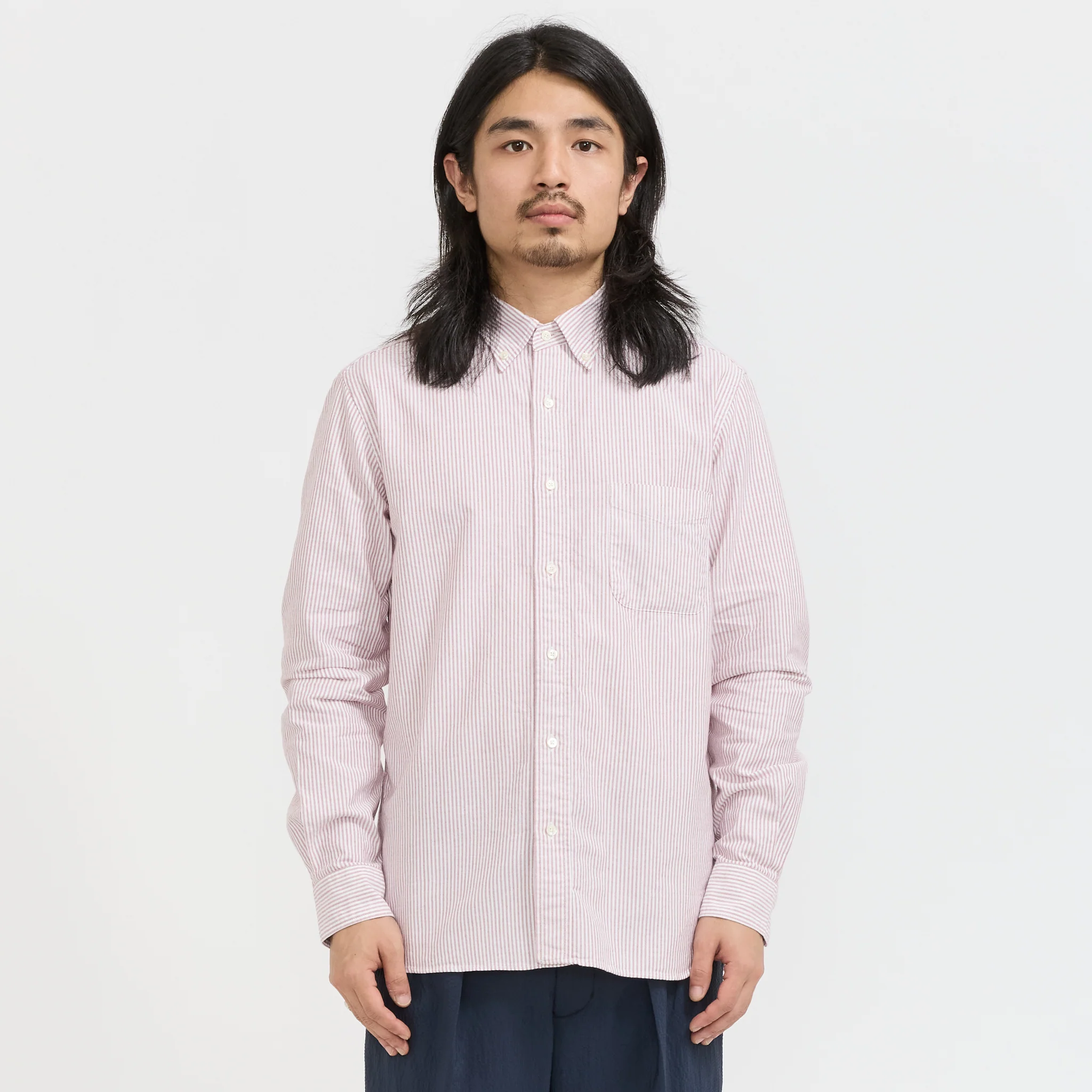 B.D. Oxford Candy Stripe Wine