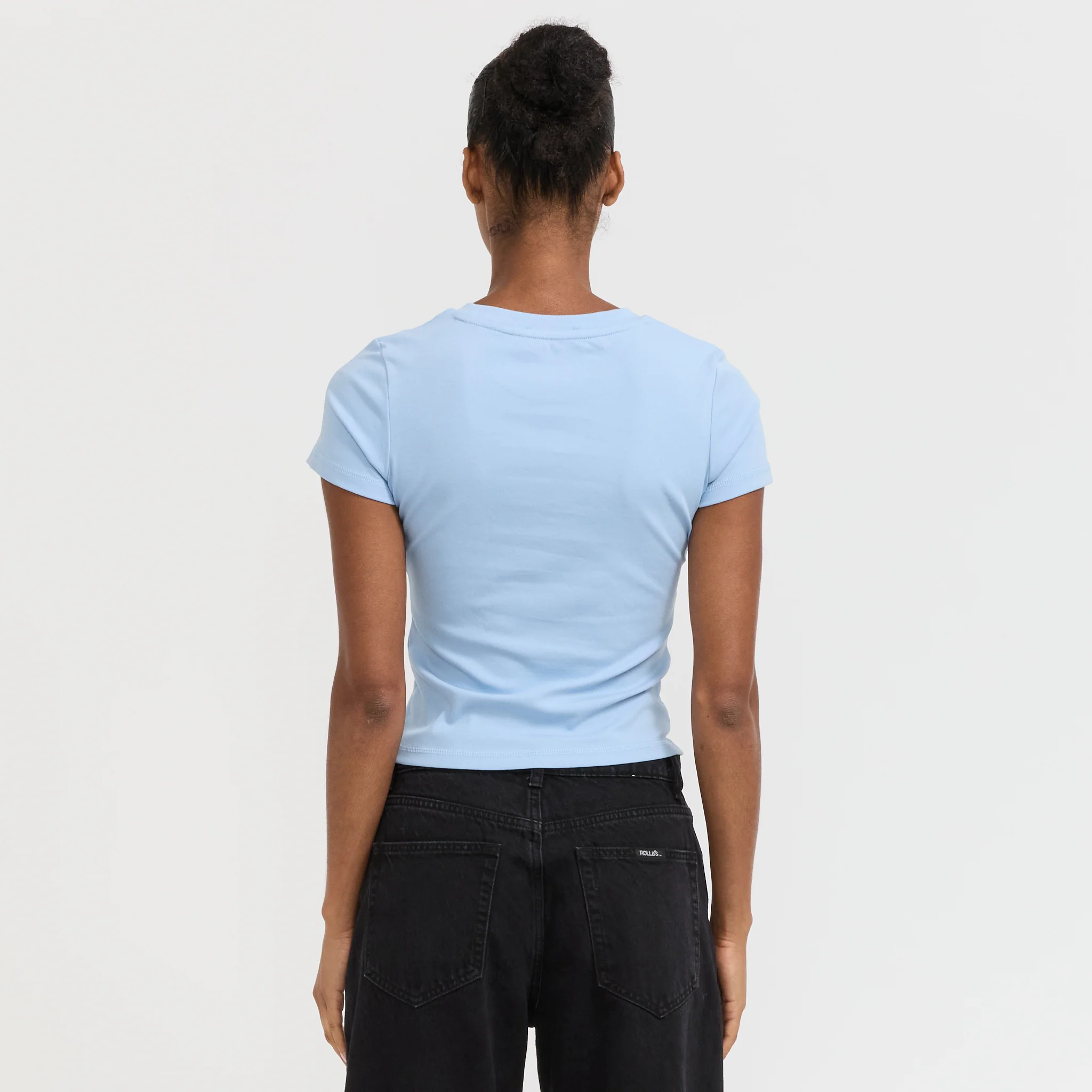 Baby Tee Plain Soft Blue - Image 4