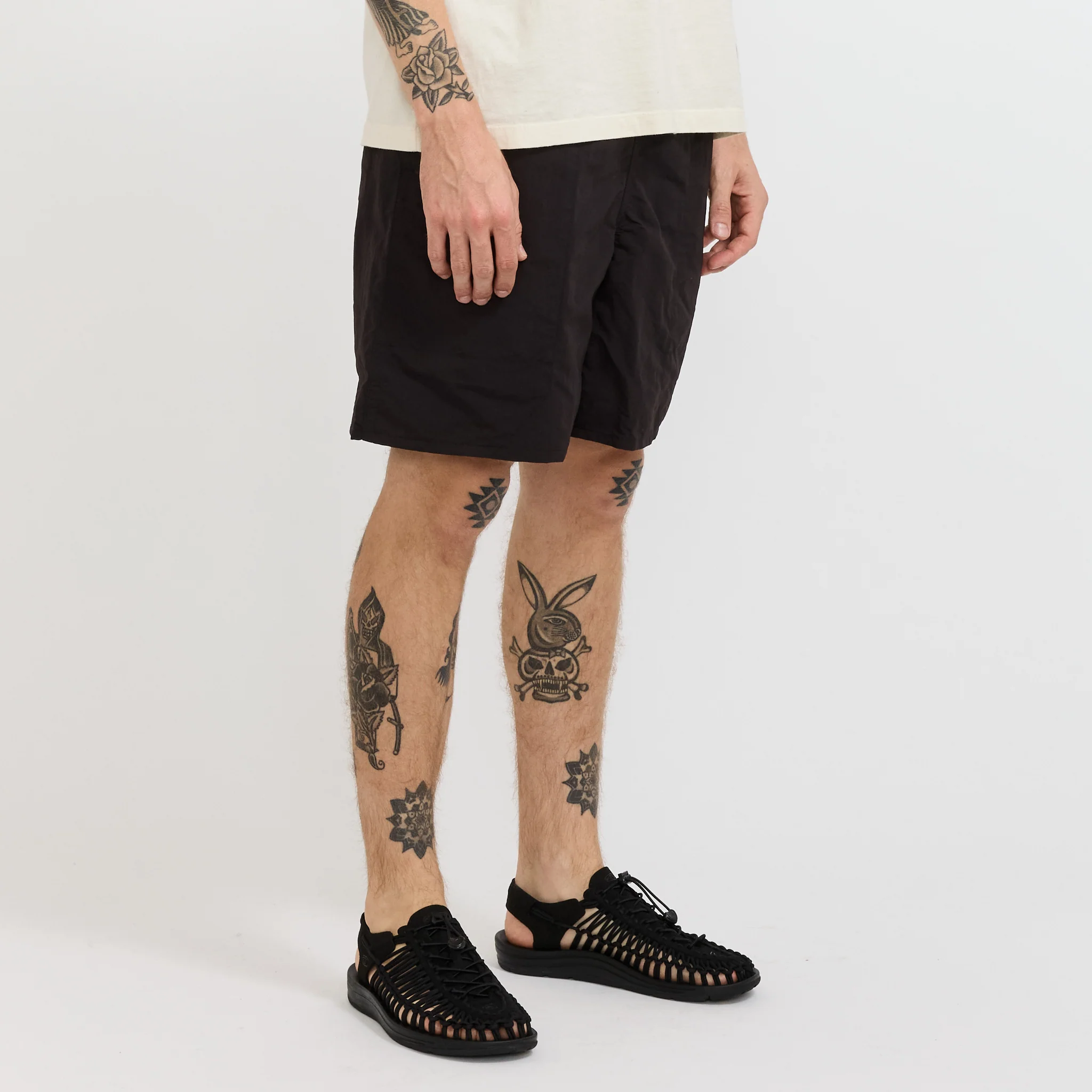 Baggies Shorts Longs - 7 in. Black w/Black - Image 3