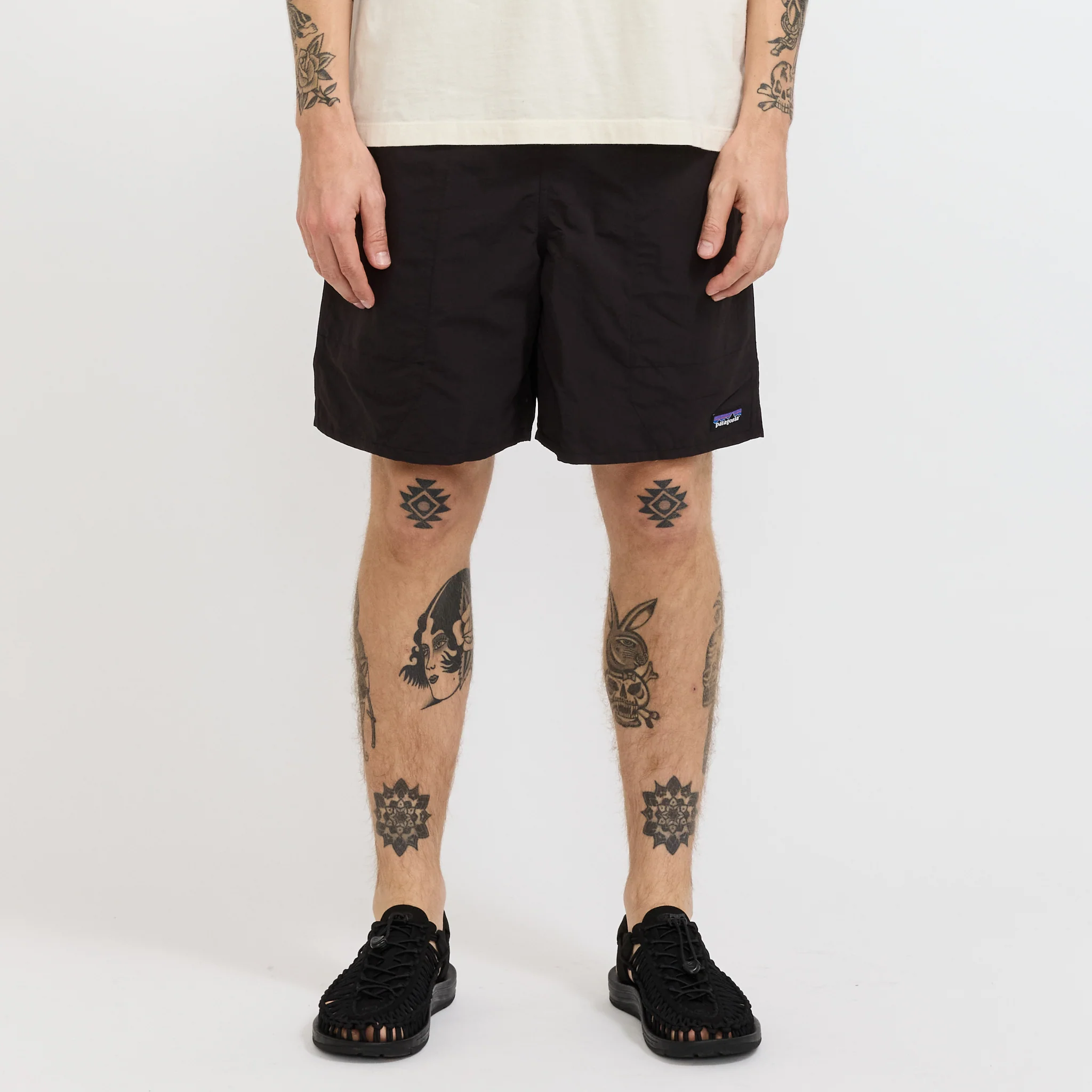 Baggies Shorts Longs - 7 in. Black w/Black - Image 7