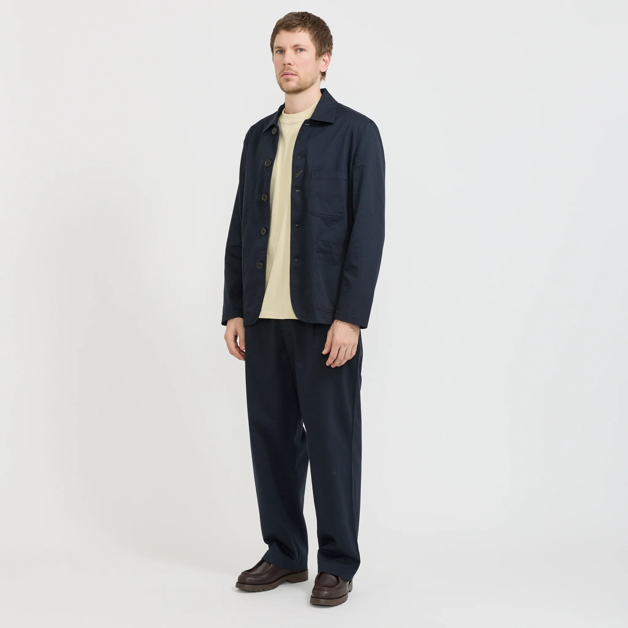 Bakers Jacket Navy Twill - Image 2