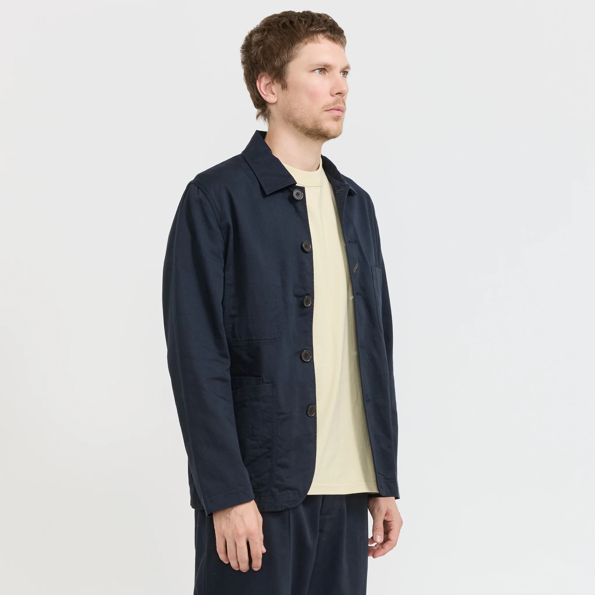 Bakers Jacket Navy Twill - Image 3