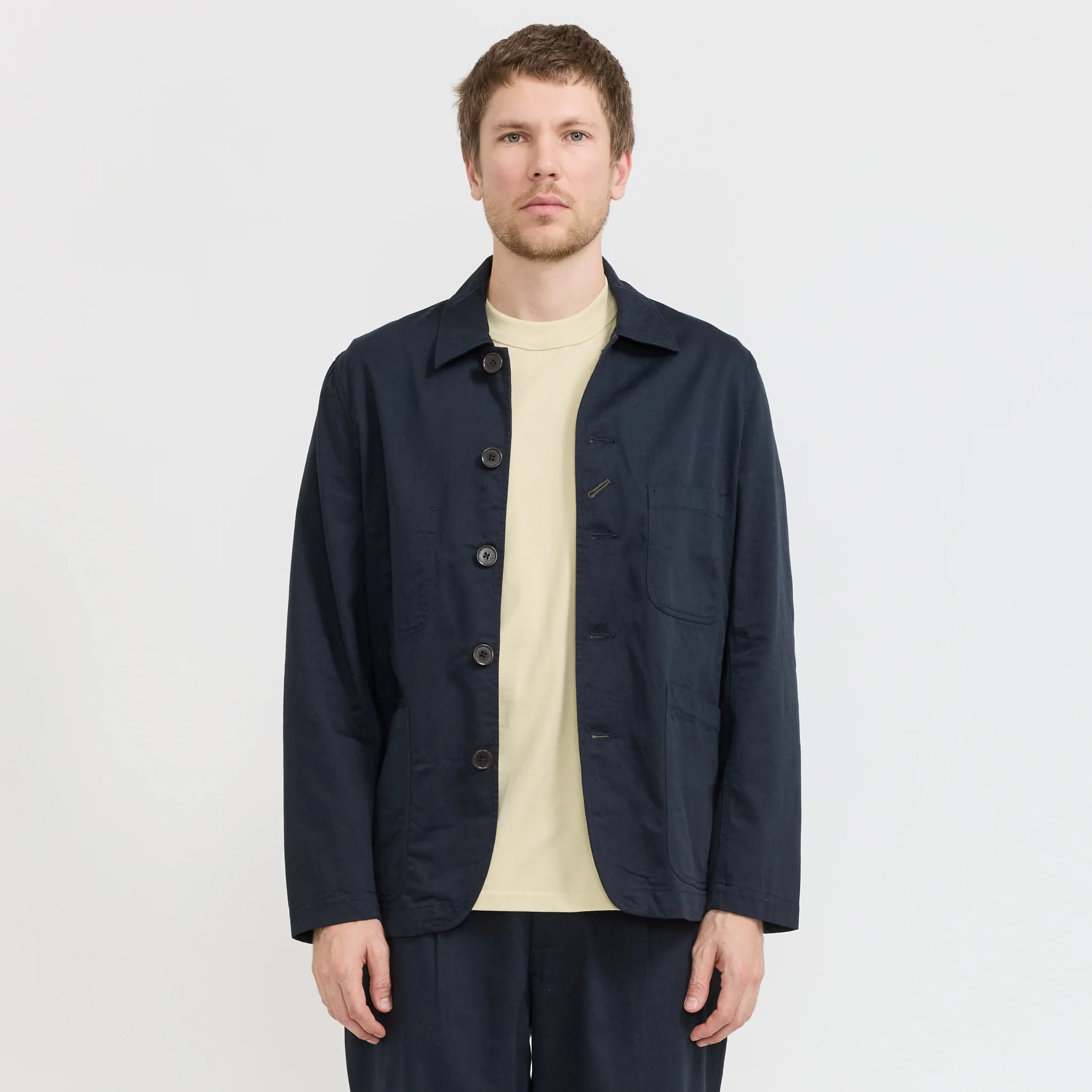 Bakers Jacket Navy Twill - Image 7