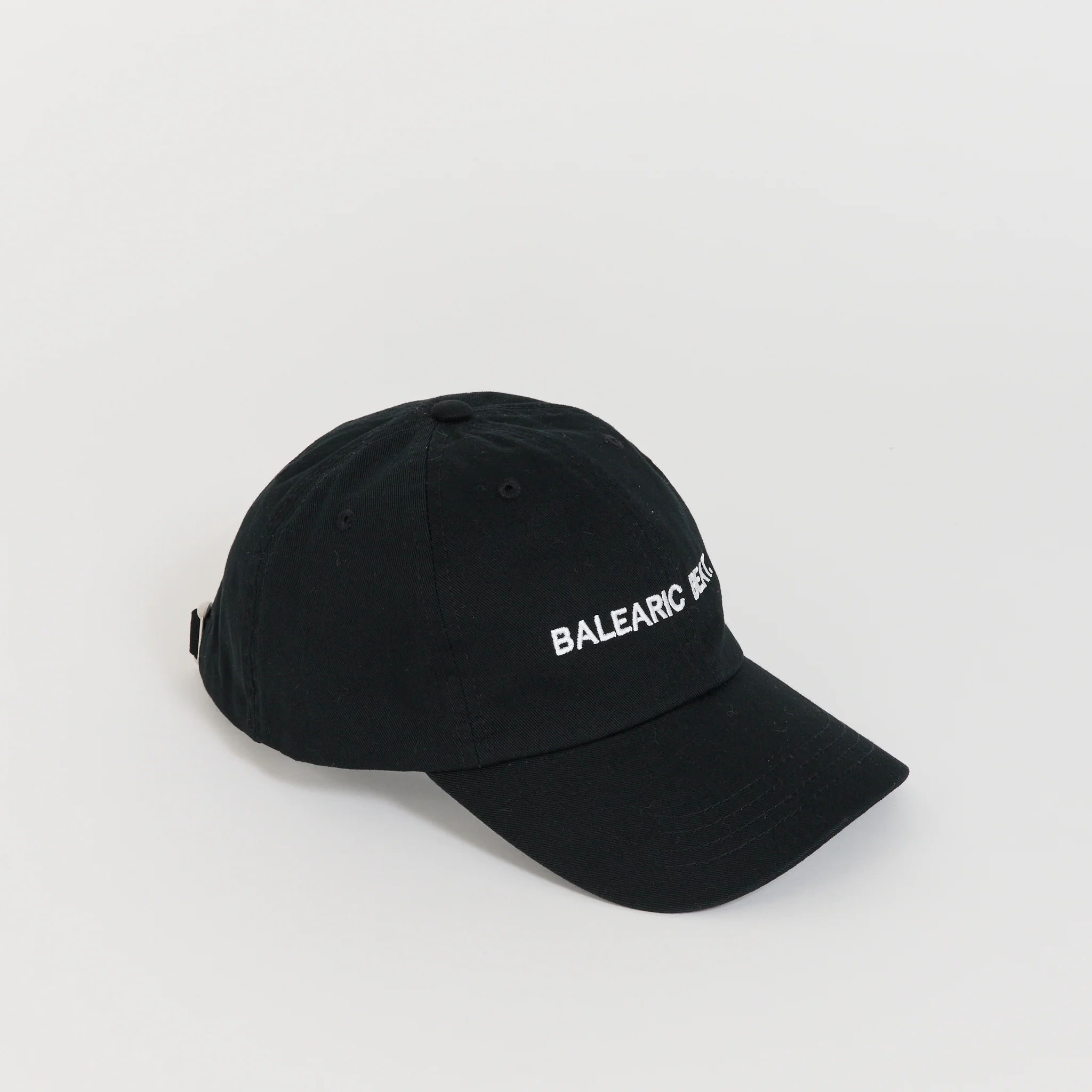 Balearic Beat Embroidered Cap Black