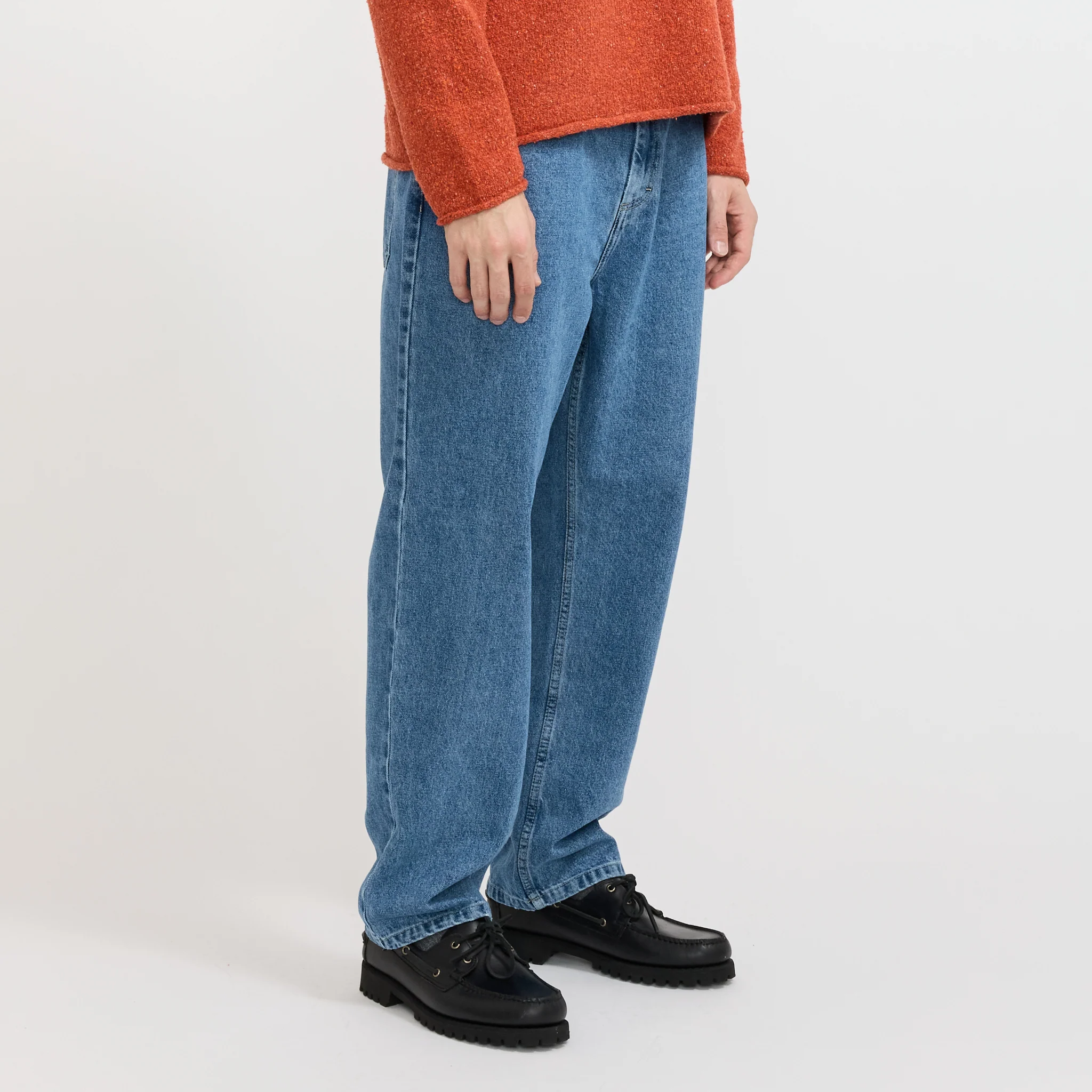 Barrel Leg Jean Light Wash Denim - Image 3