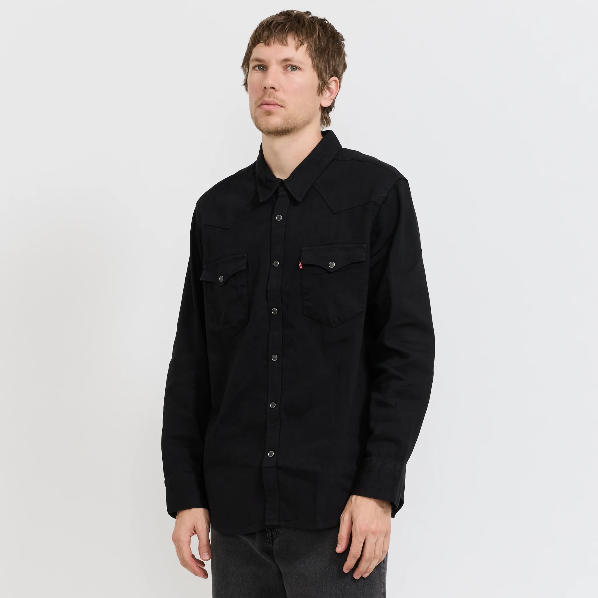 Barstow Western Standard Black Marble Denim Rinse