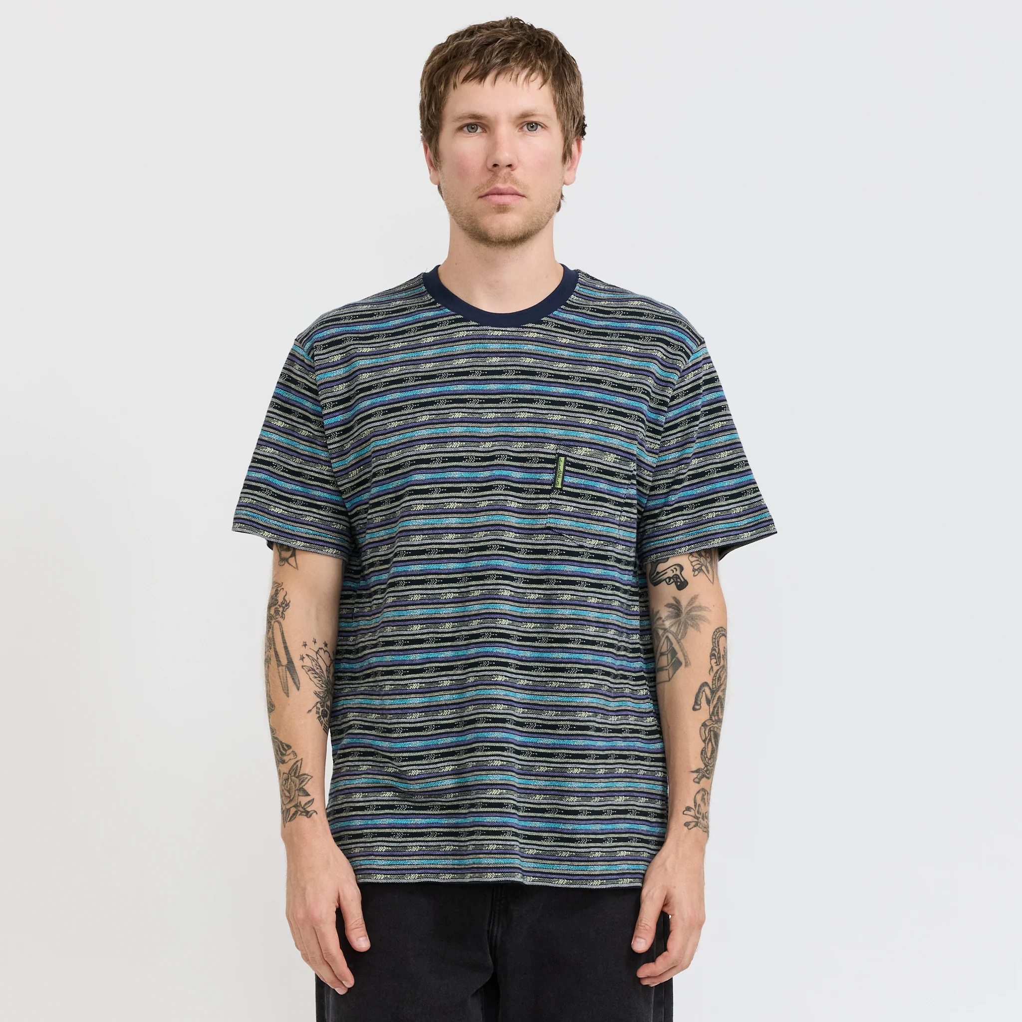 Be Striped Tee Navy