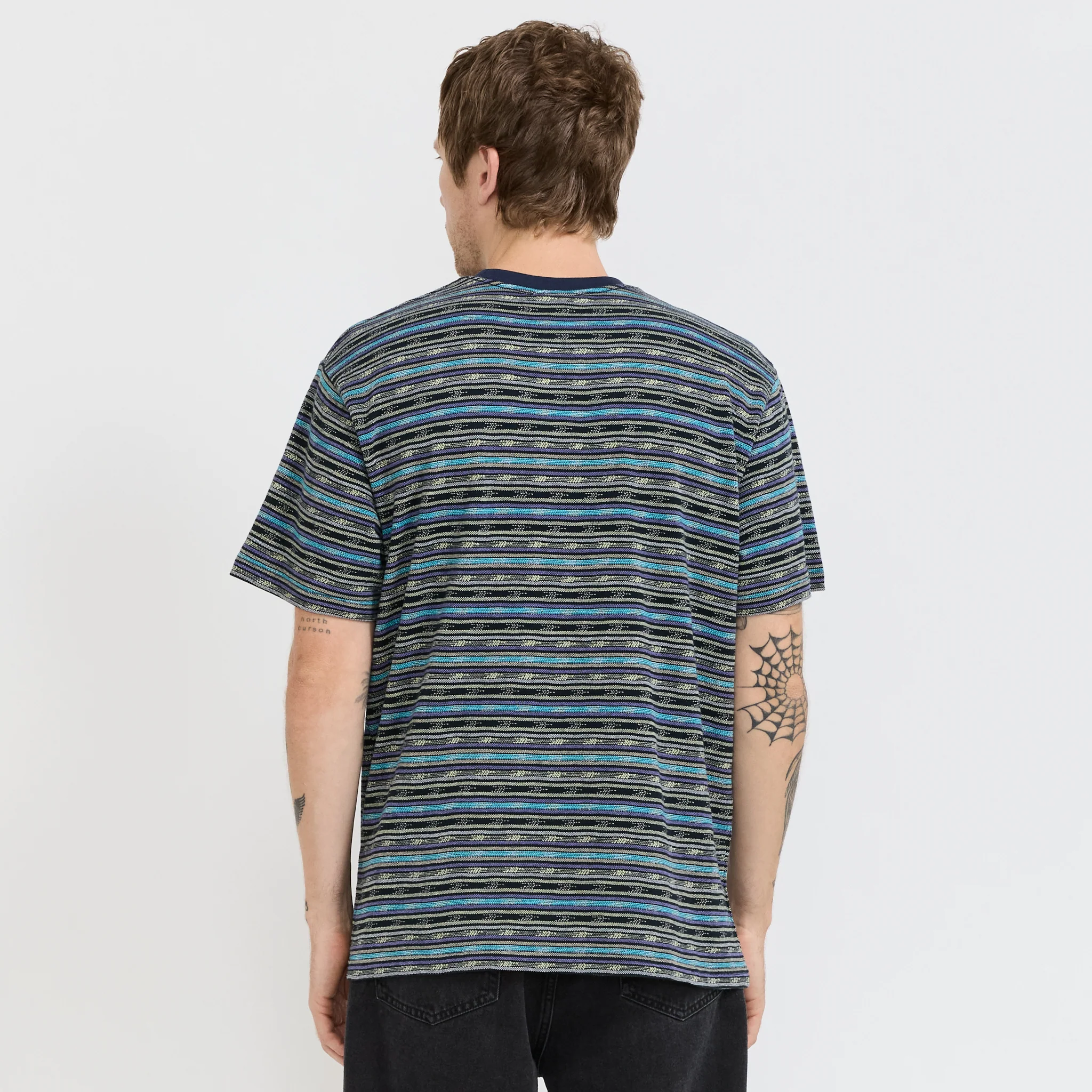 Be Striped Tee Navy - Image 4