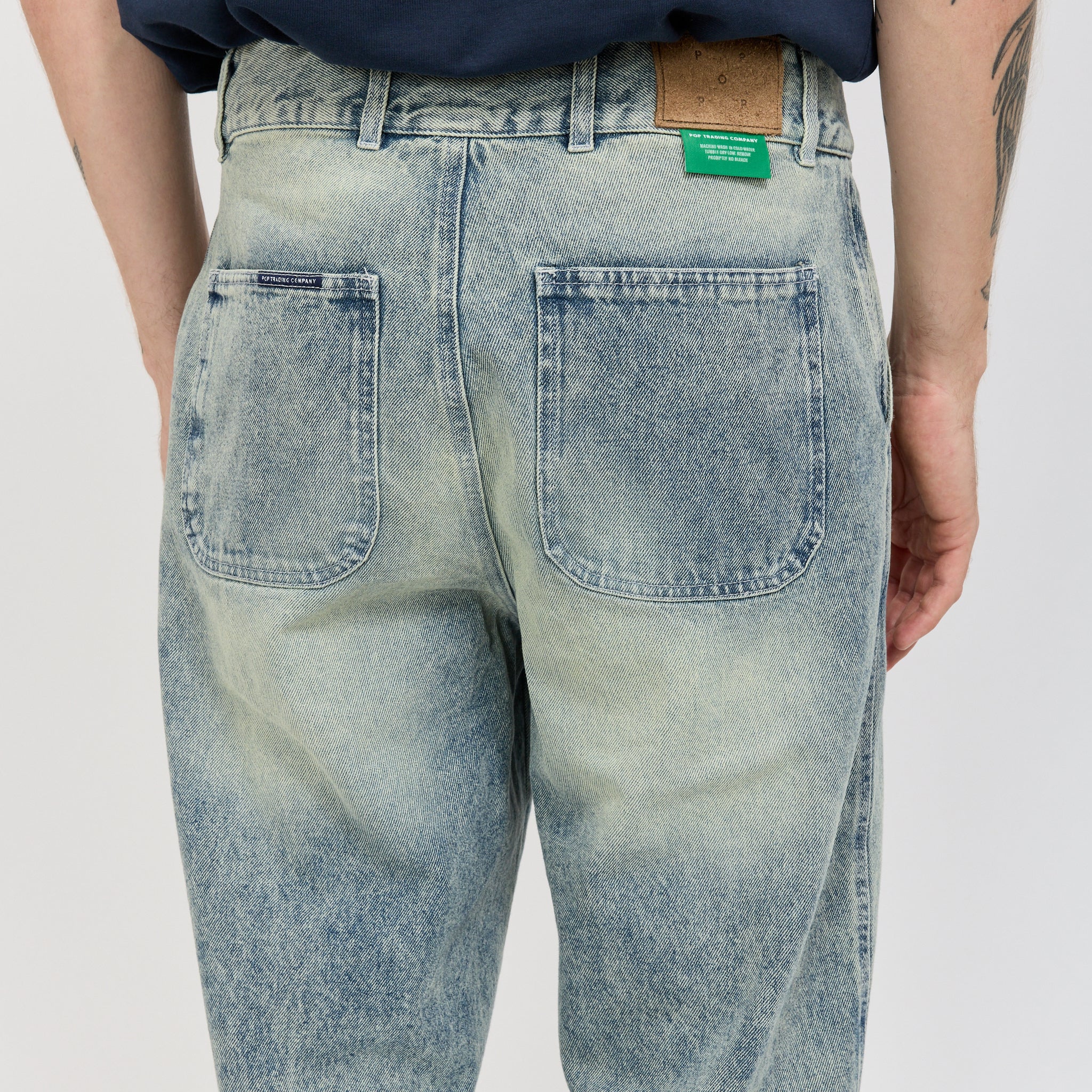 Beattie Denim Pants Rinsed Denim - Image 6