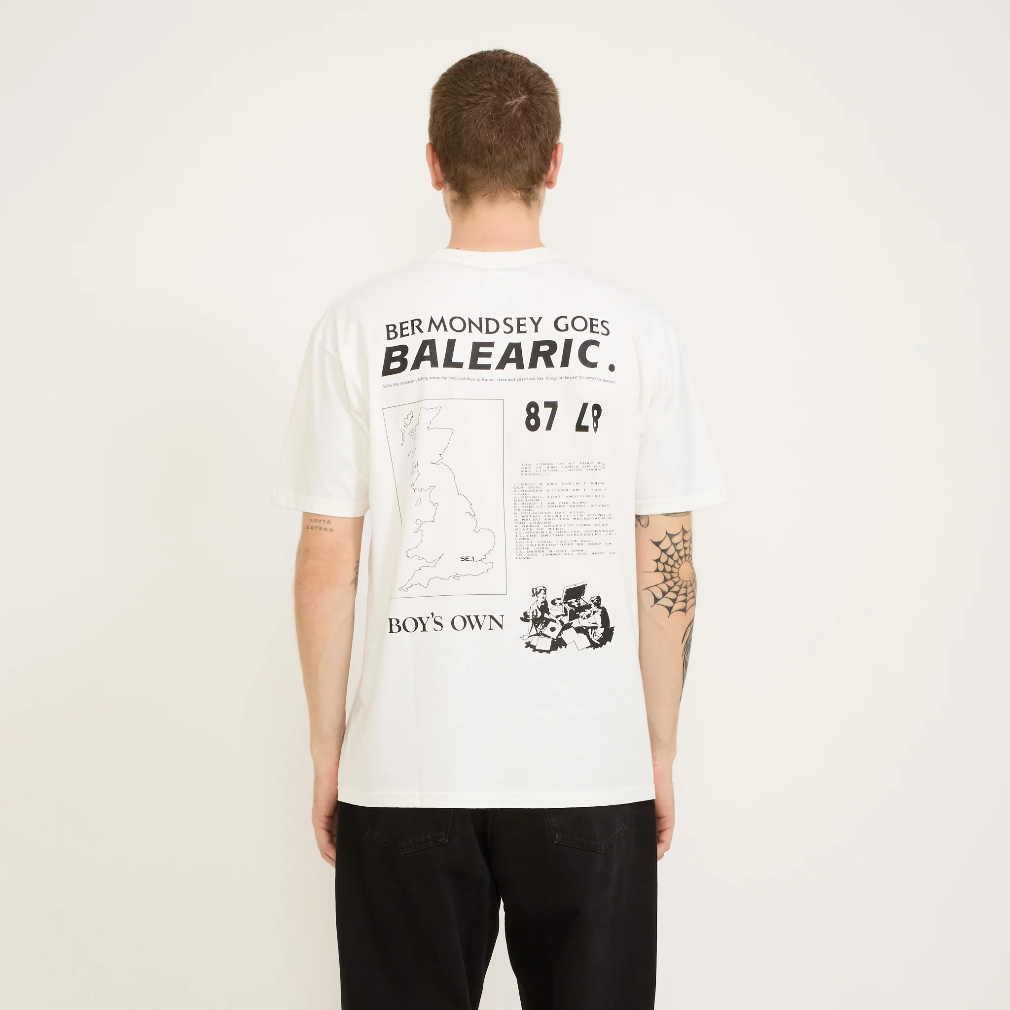 Bermondsey Goes Balearic Tee White - Image 5