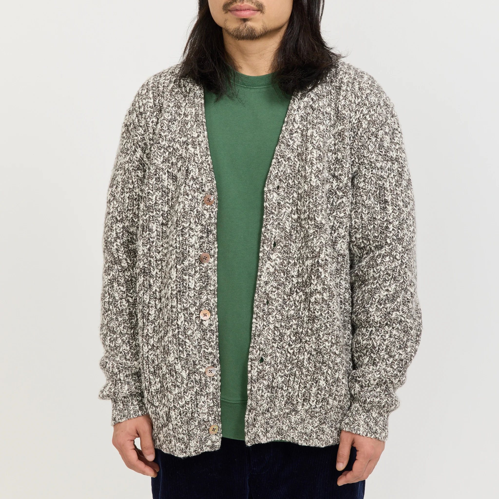 Bing Slub Cardigan Brown - Image 6