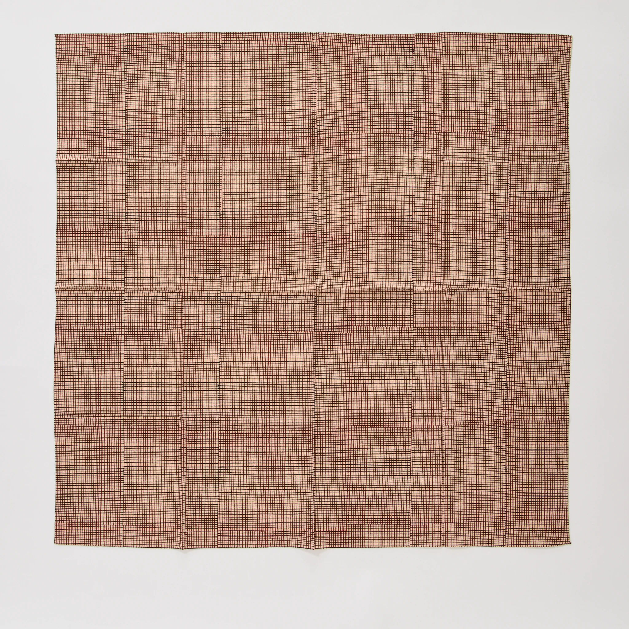 Block Printed Big Bandana Red - Image 2