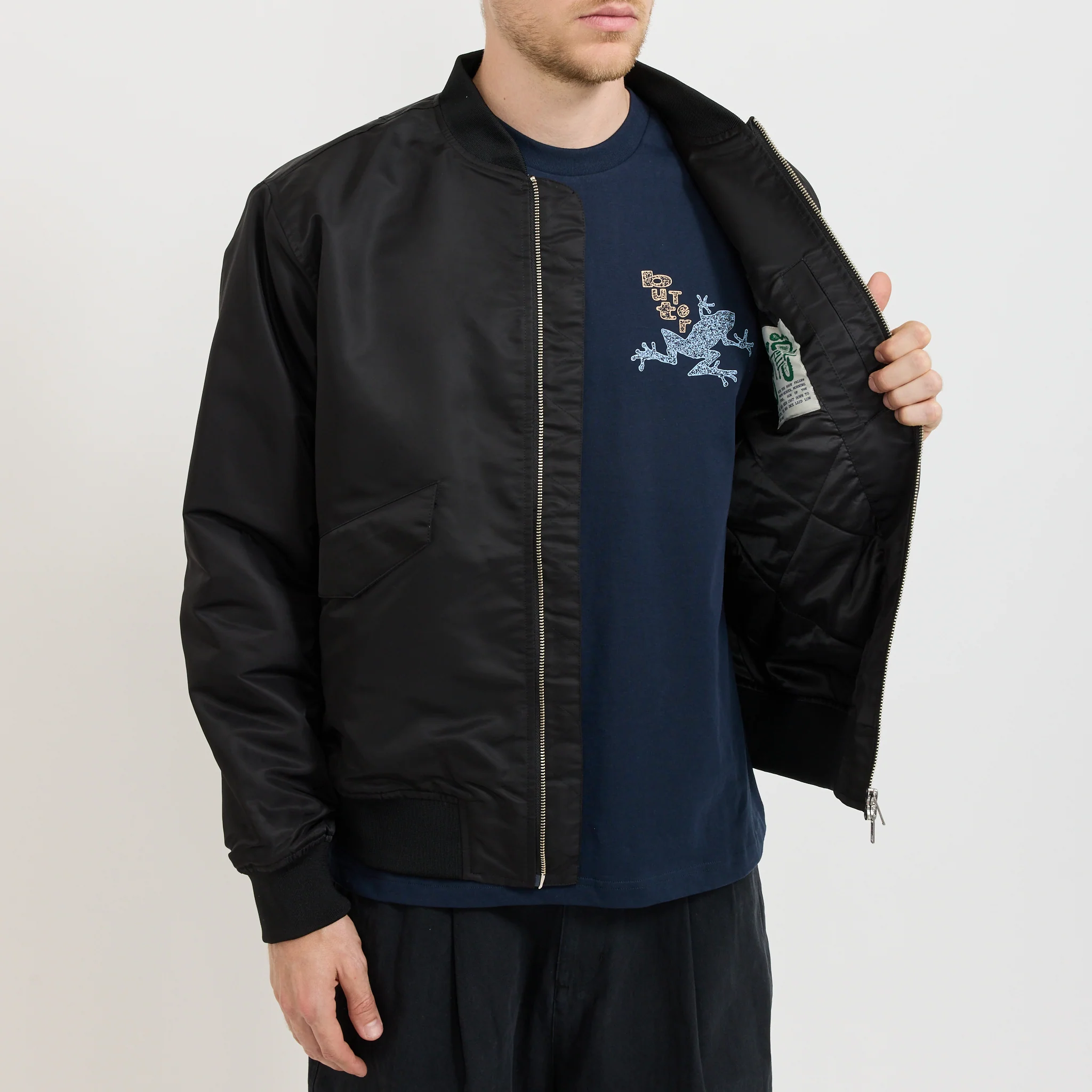 Bomber Jacket Black - Image 6
