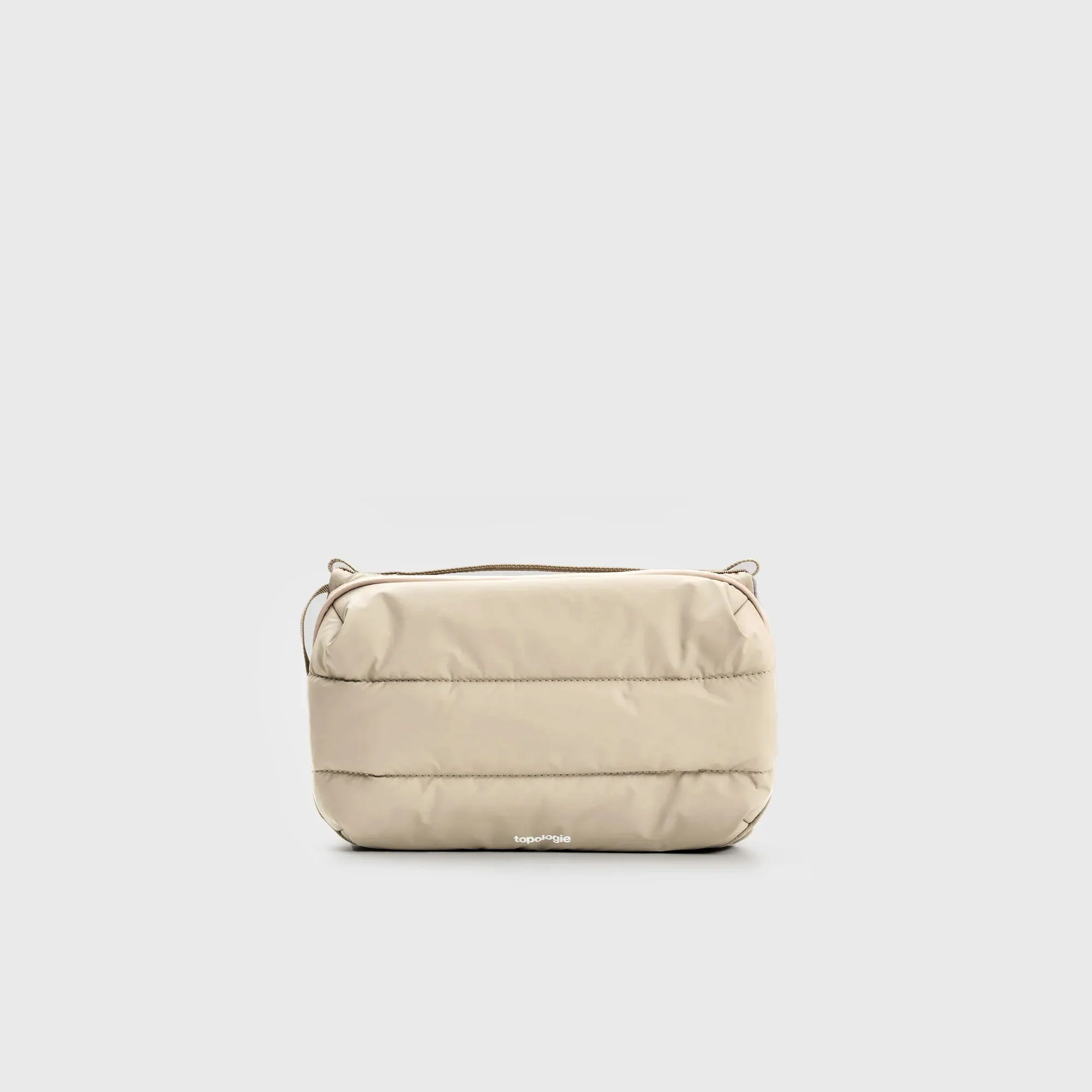 Bottle Sacoche Large Taupe Puffer