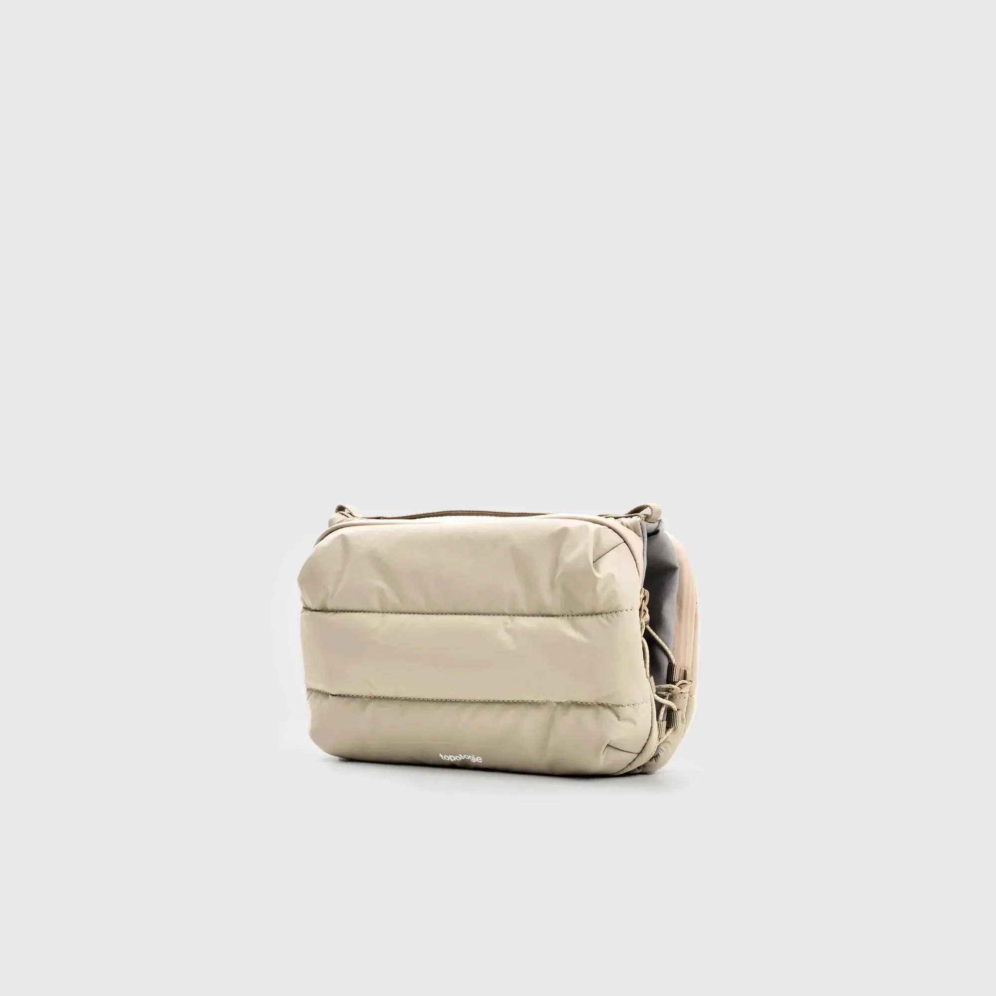 Bottle Sacoche Large Taupe Puffer - Image 2