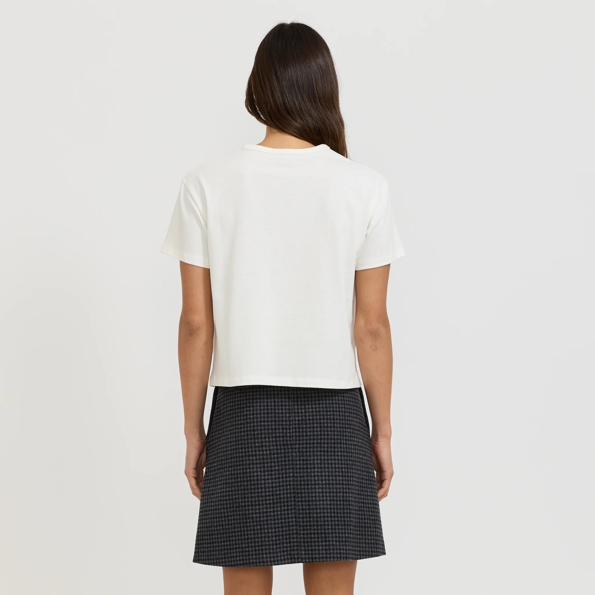 Boxy Petit VPC T-Shirt White/Dark Navy - Image 5