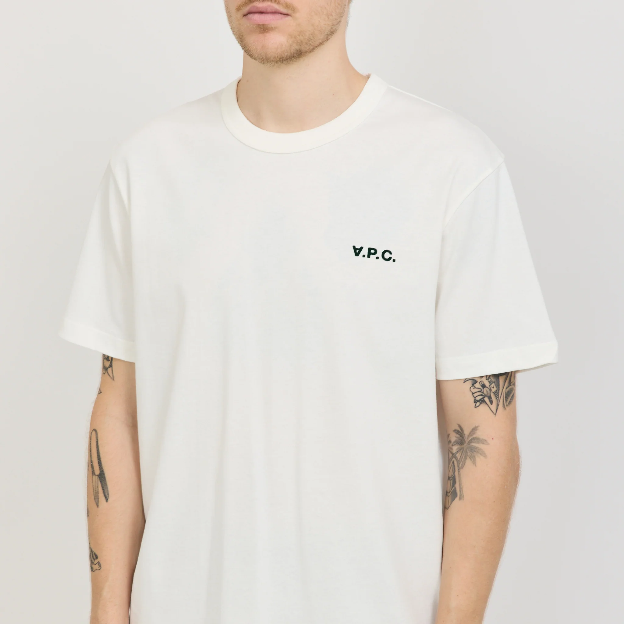 Boxy Petit VPC T-Shirt White/Green - Image 5
