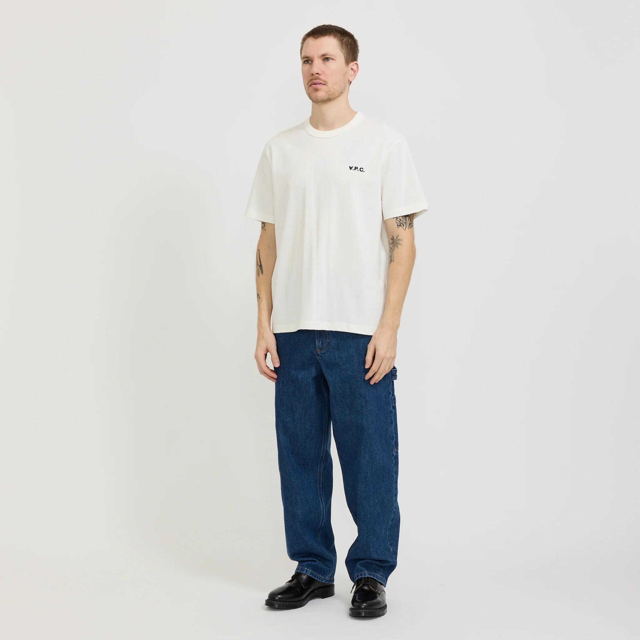 Boxy Petit VPC T-Shirt White/Green - Image 6