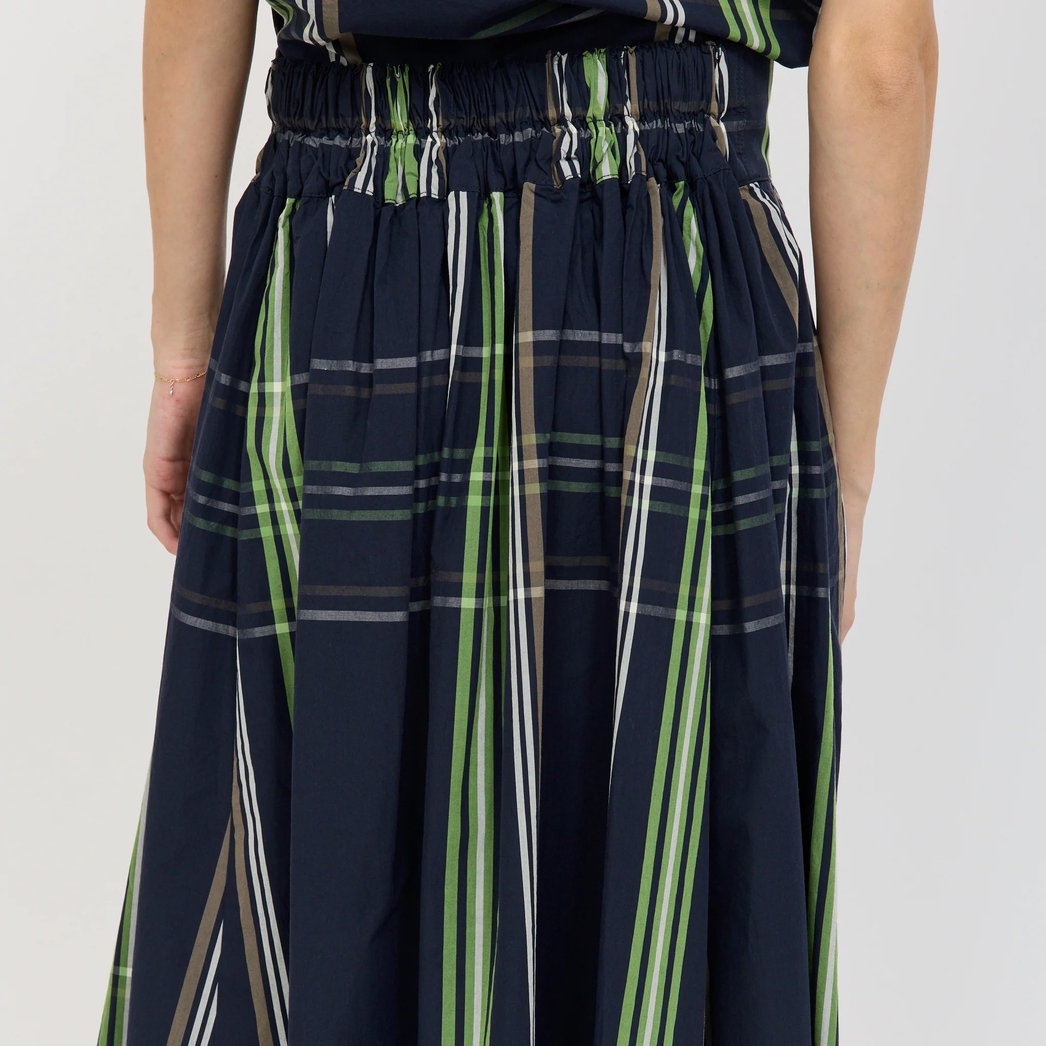 BOY Big Tartan Skirt Navy - Image 6