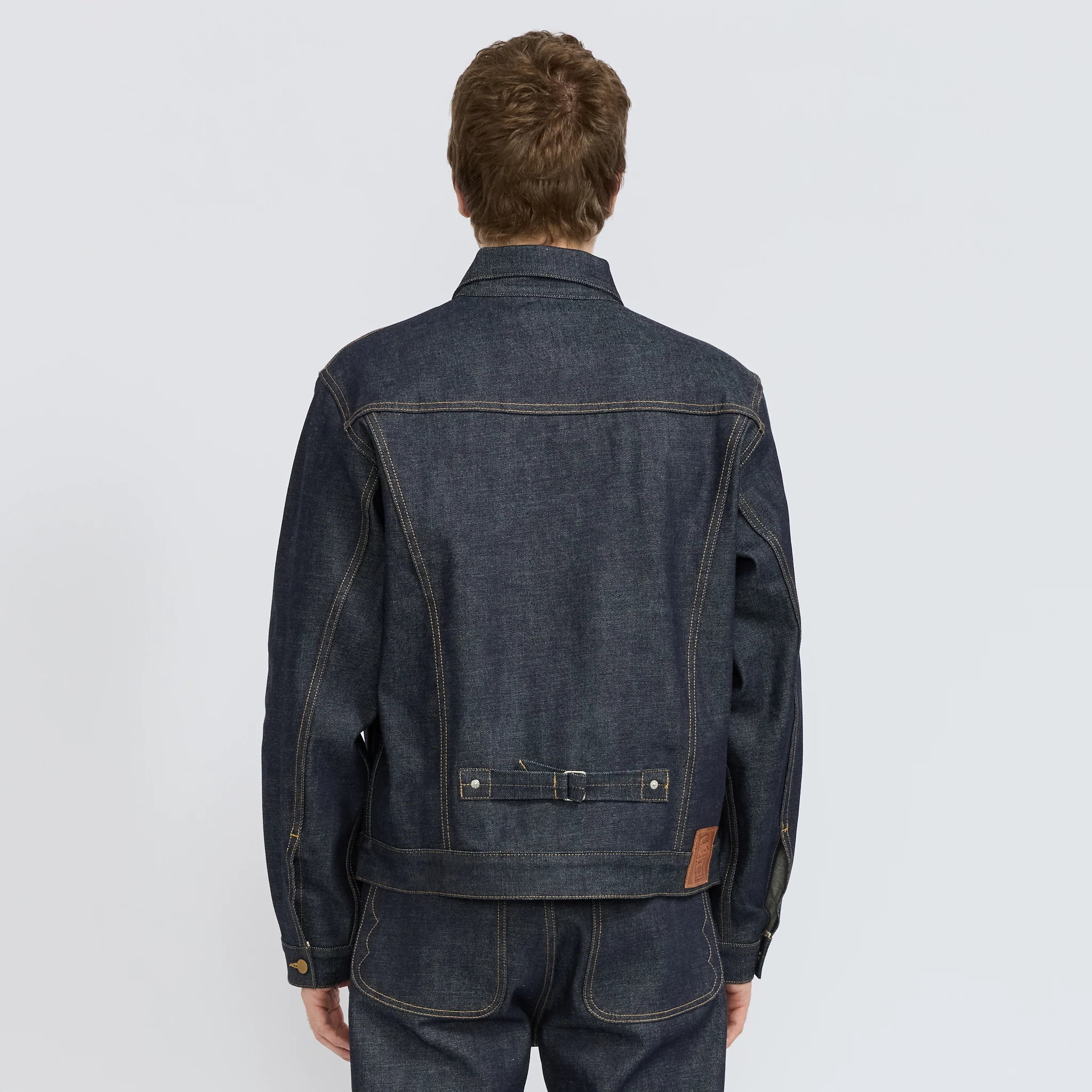 Brain Dead x A.P.C. Selvedge Trucker Jacket Indigo - Image 3