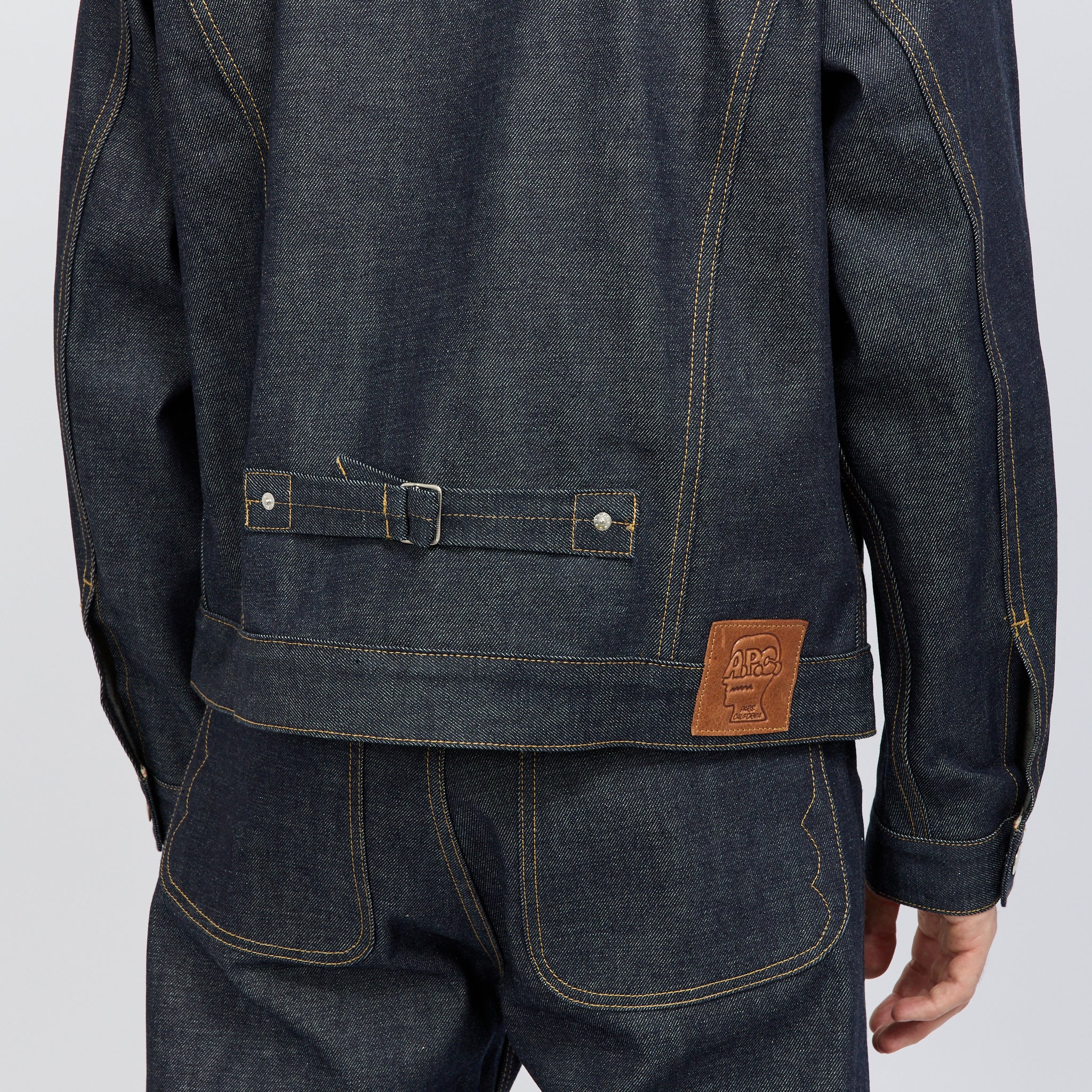 Brain Dead x A.P.C. Selvedge Trucker Jacket Indigo - Image 6