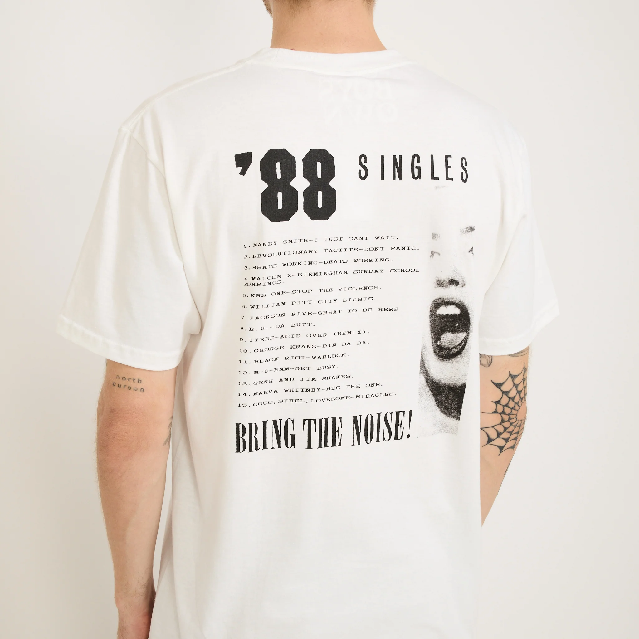 Bring The Noise Print Tee White - Image 3