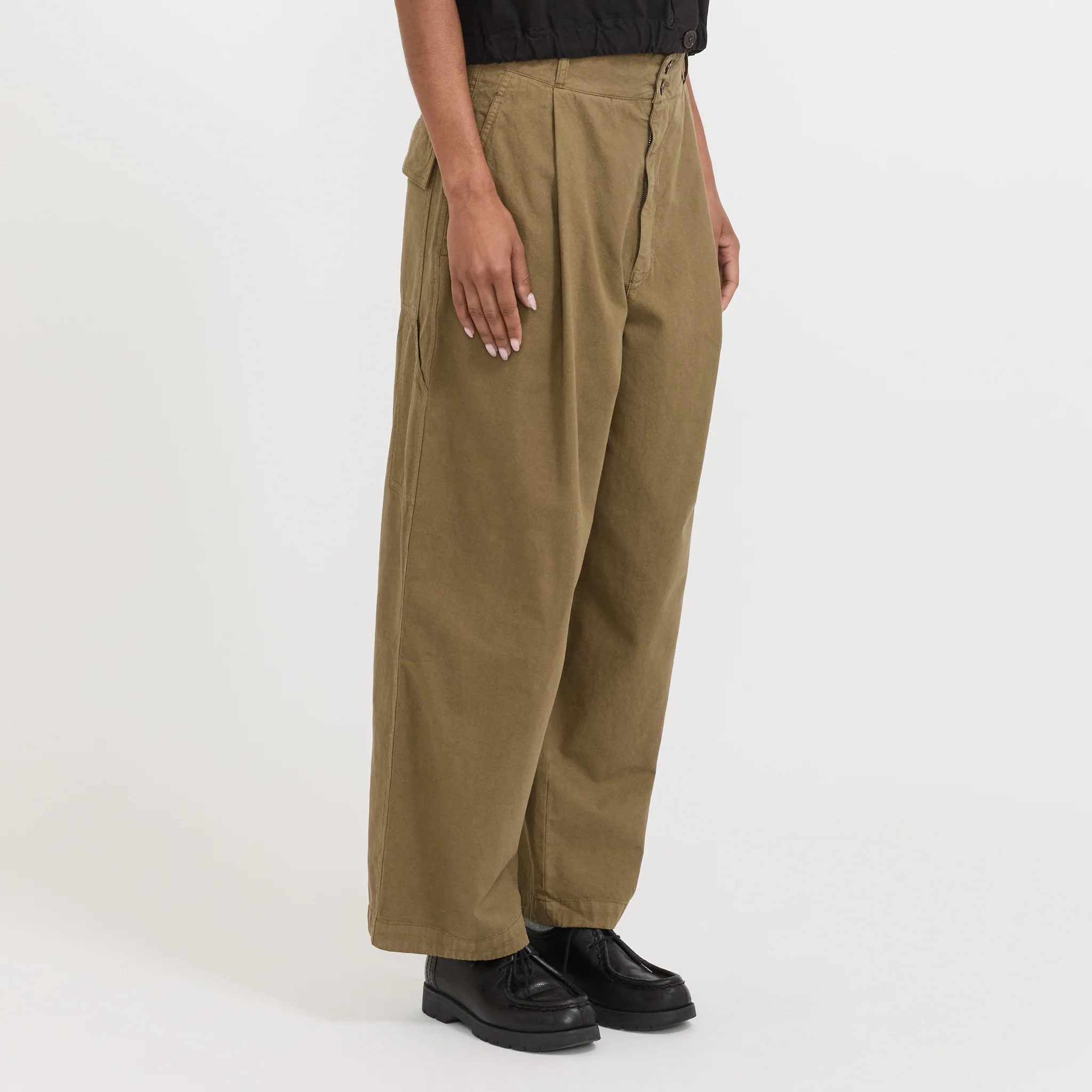 British Worker Pant Canteen Green - Image 3